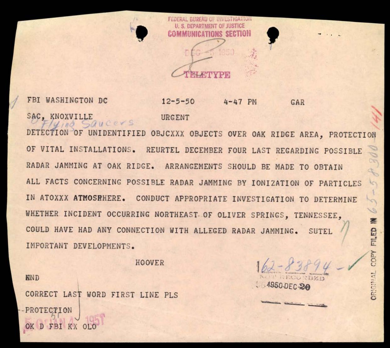 65 HS1-834228961 62-HQ-83894 Section 6 — page 93