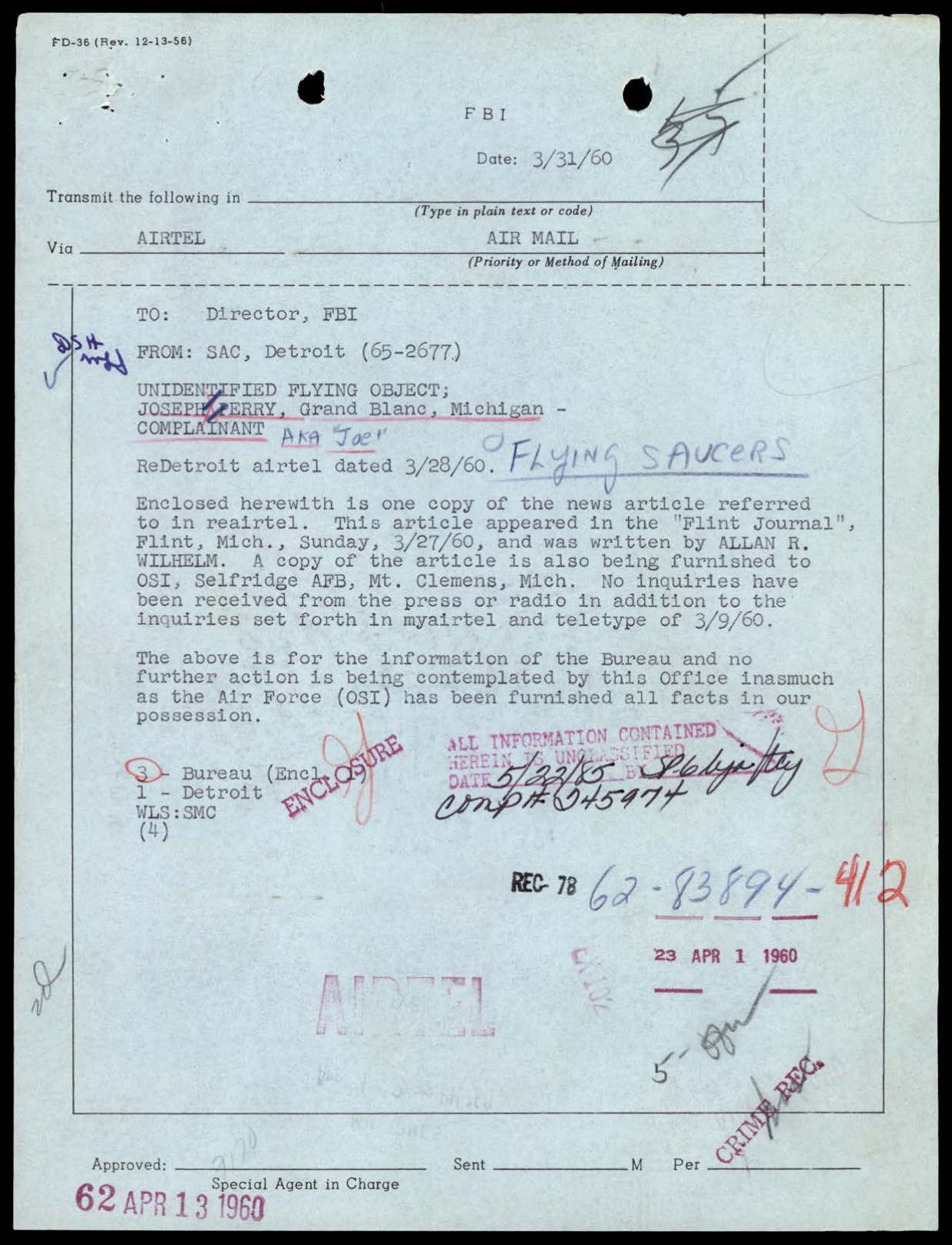 65 HS1-834228961 62-HQ-83894 Section 9 — page 121
