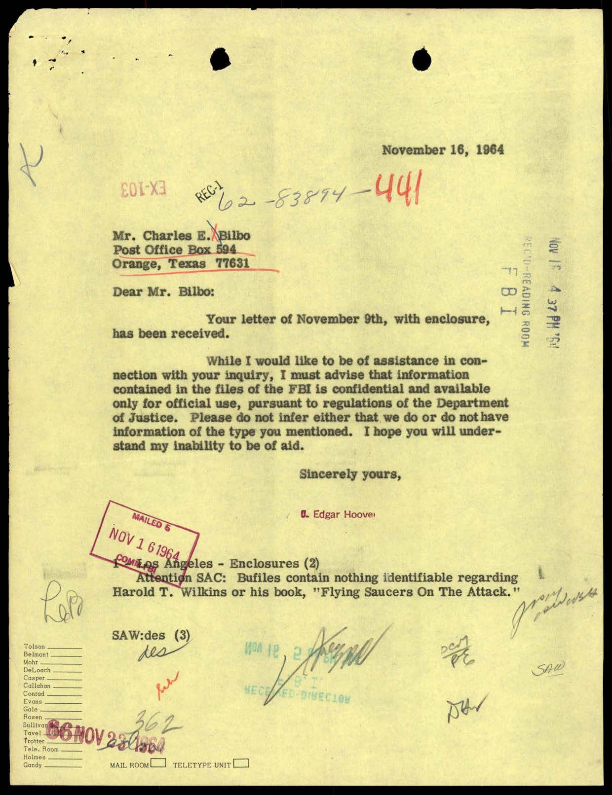 65 HS1-834228961 62-HQ-83894 Section 9 — page 254