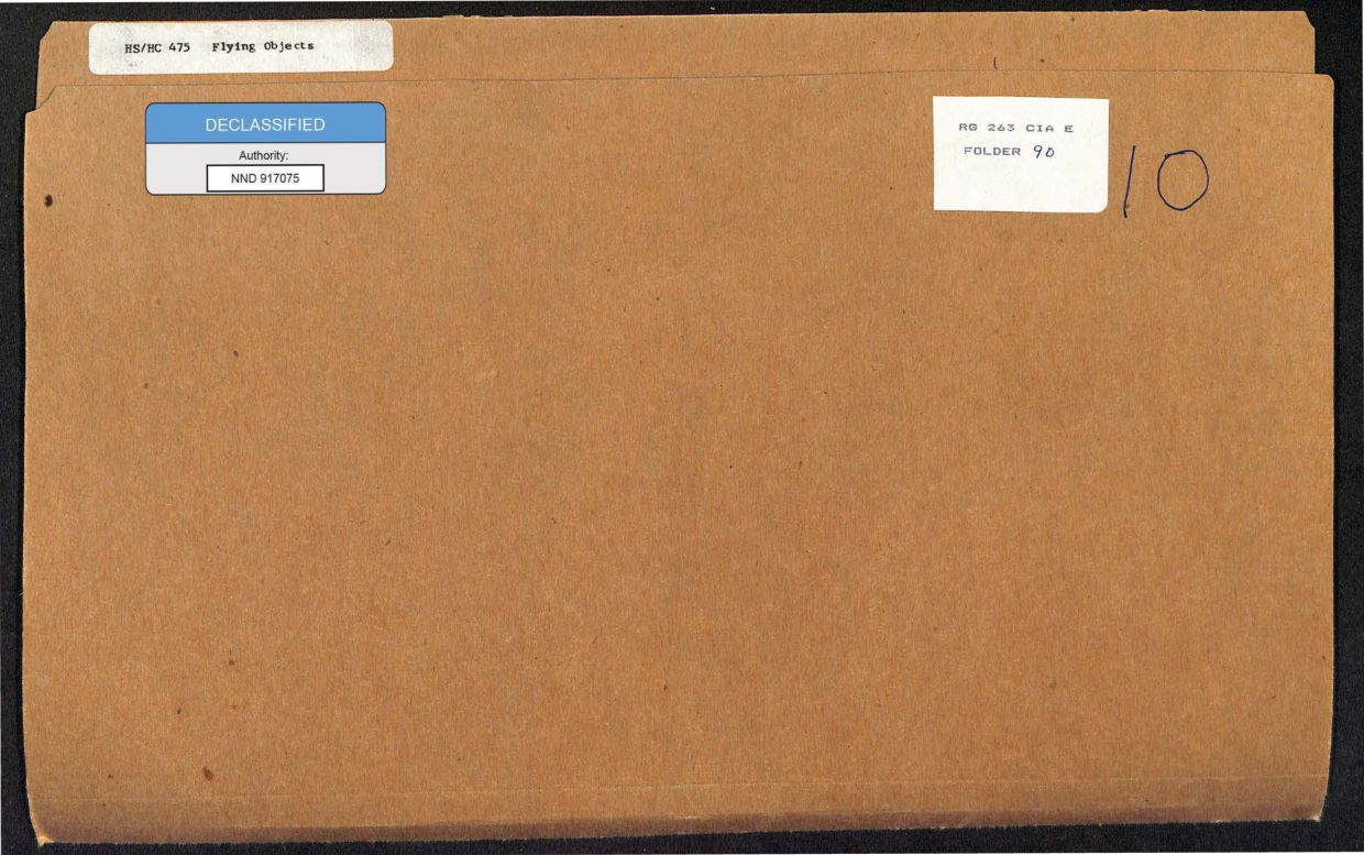 CIA-UAP-002 Scientific-Advisory-Panel-on-Unidentified-Flying-Objects Report 1952-1953 — page 1