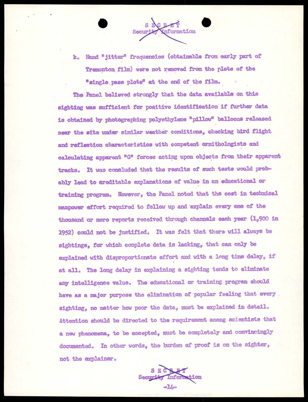 CIA-UAP-002 Scientific-Advisory-Panel-on-Unidentified-Flying-Objects Report 1952-1953 — page 24