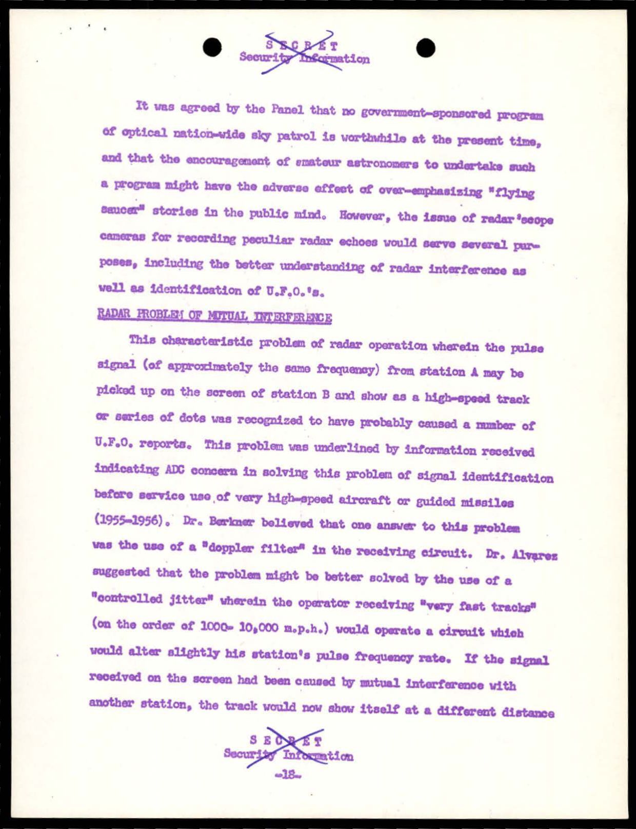 CIA-UAP-002 Scientific-Advisory-Panel-on-Unidentified-Flying-Objects Report 1952-1953 — page 28