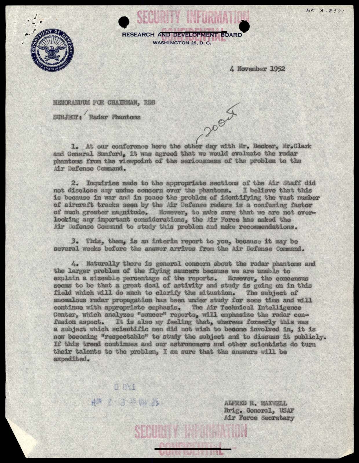 CIA-UAP-002 Scientific-Advisory-Panel-on-Unidentified-Flying-Objects Report 1952-1953 — page 37
