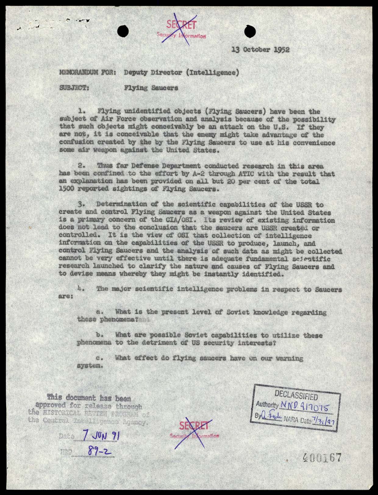 CIA-UAP-002 Scientific-Advisory-Panel-on-Unidentified-Flying-Objects Report 1952-1953 — page 38
