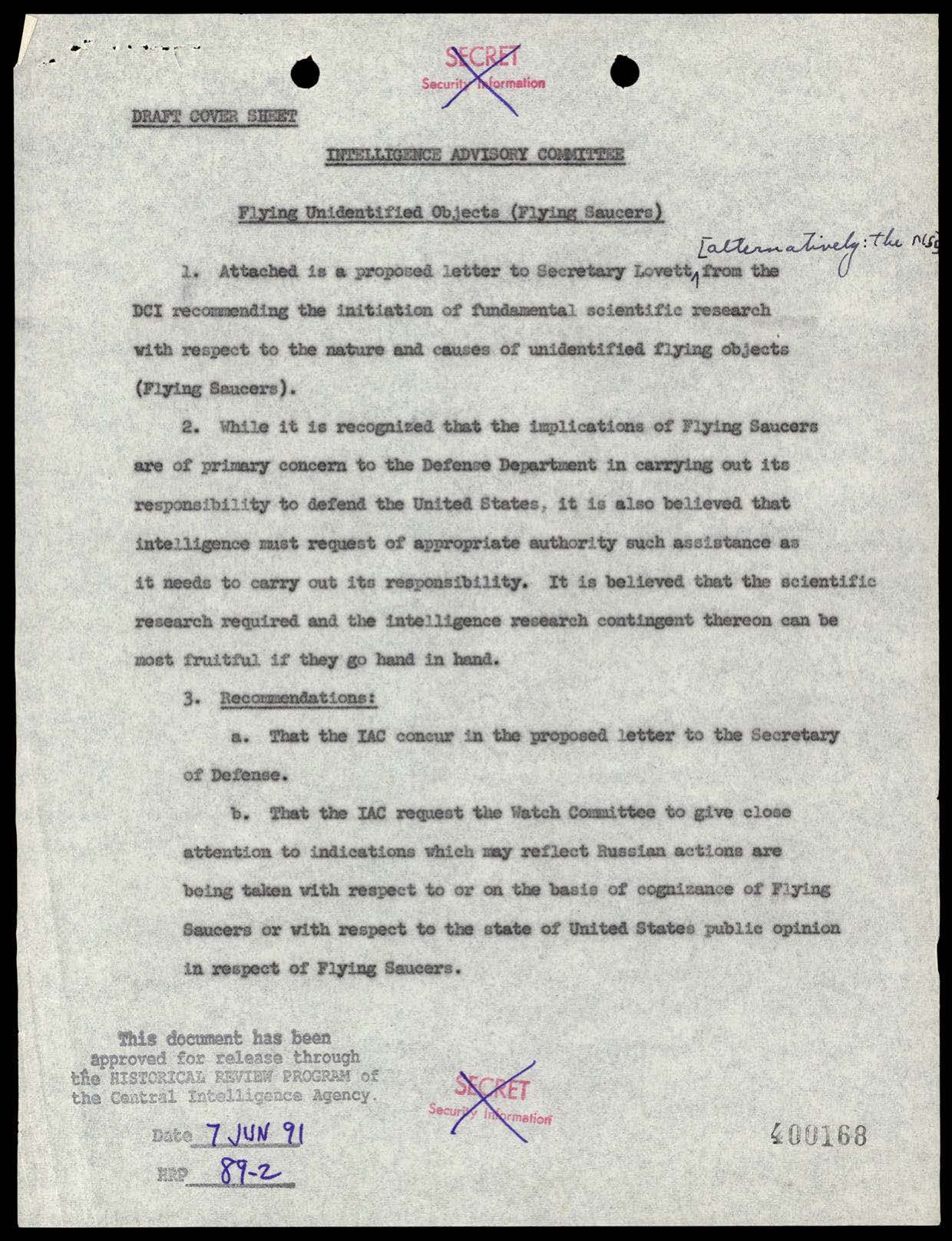 CIA-UAP-002 Scientific-Advisory-Panel-on-Unidentified-Flying-Objects Report 1952-1953 — page 40