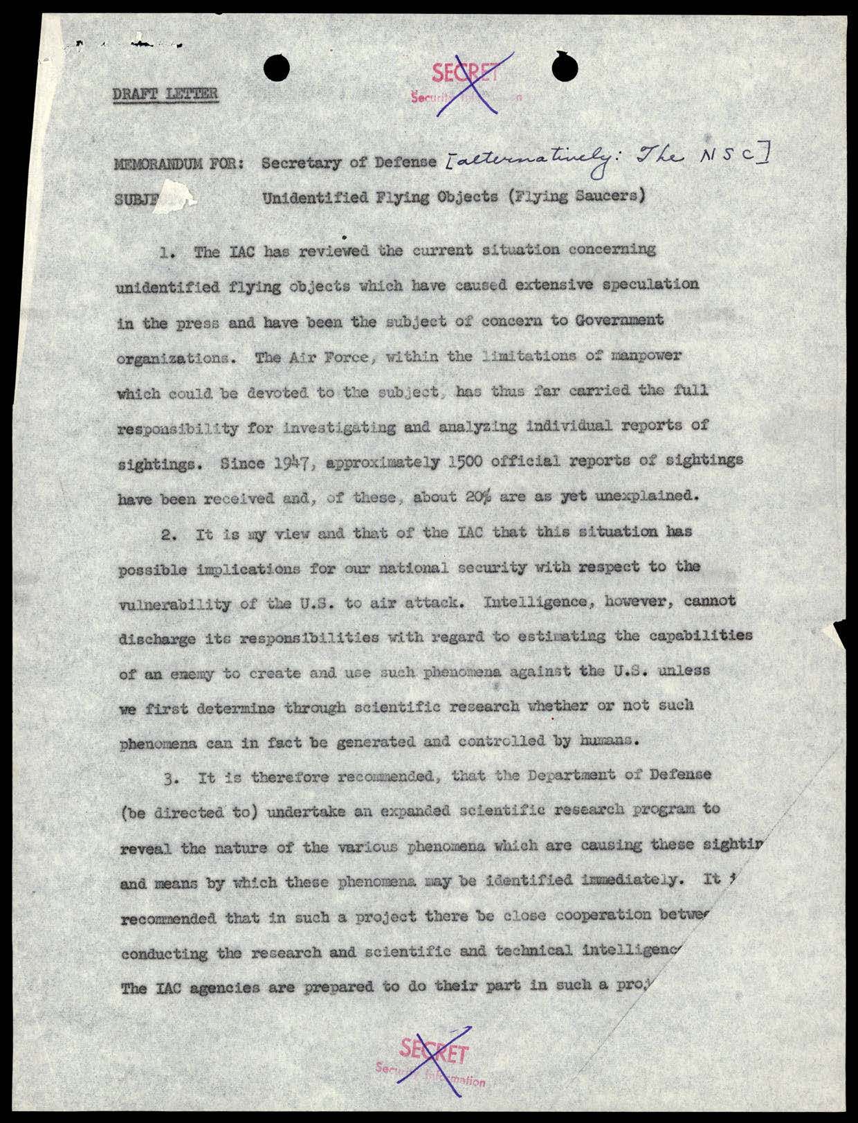 CIA-UAP-002 Scientific-Advisory-Panel-on-Unidentified-Flying-Objects Report 1952-1953 — page 41