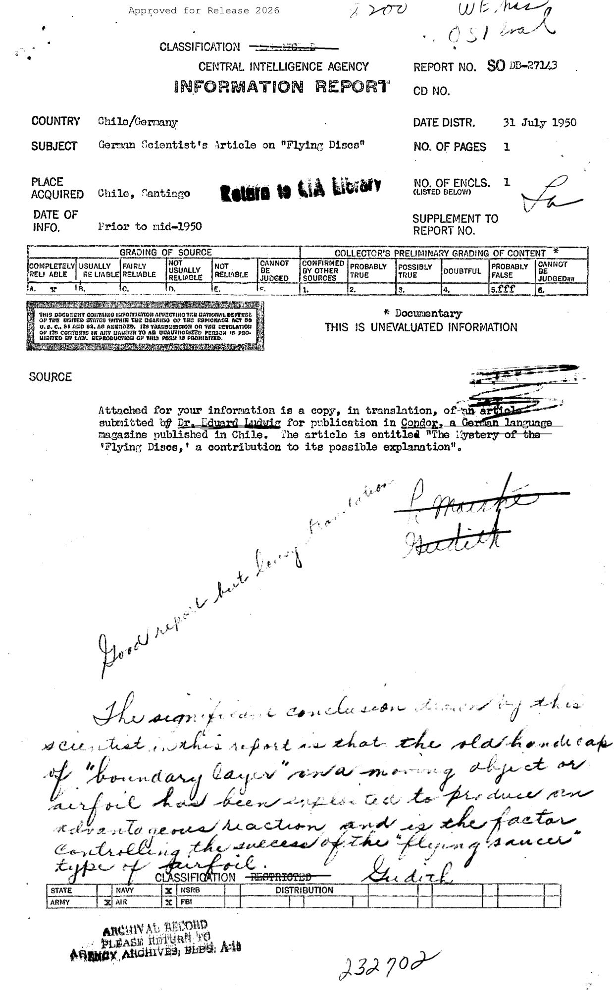 CIA-UAP-005-GERMAN SCIENTISTS ARTICLE ON FLYING DISCS — page 1