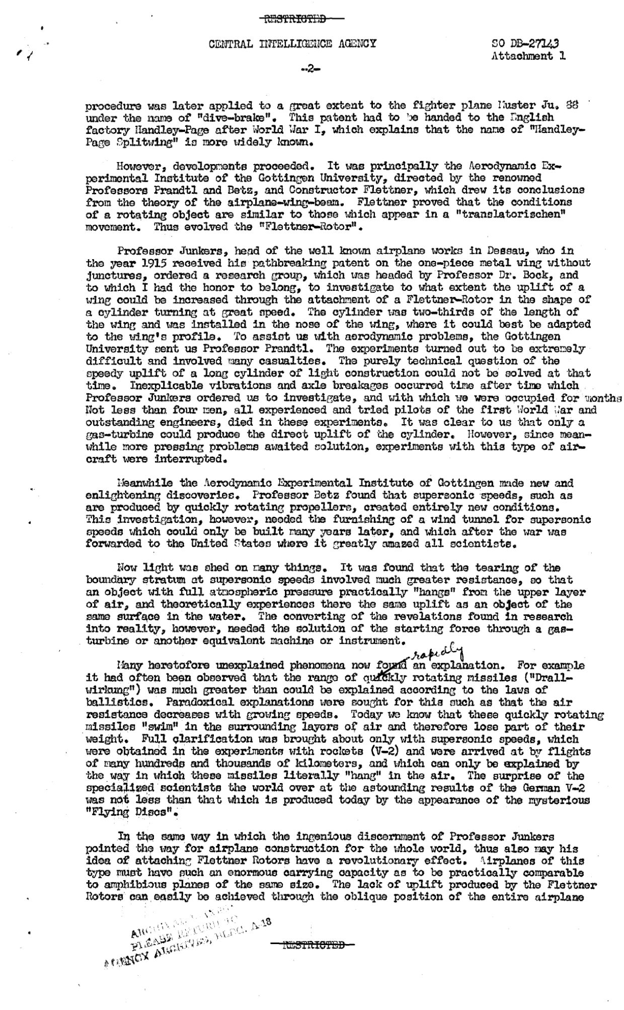 CIA-UAP-005-GERMAN SCIENTISTS ARTICLE ON FLYING DISCS — page 3