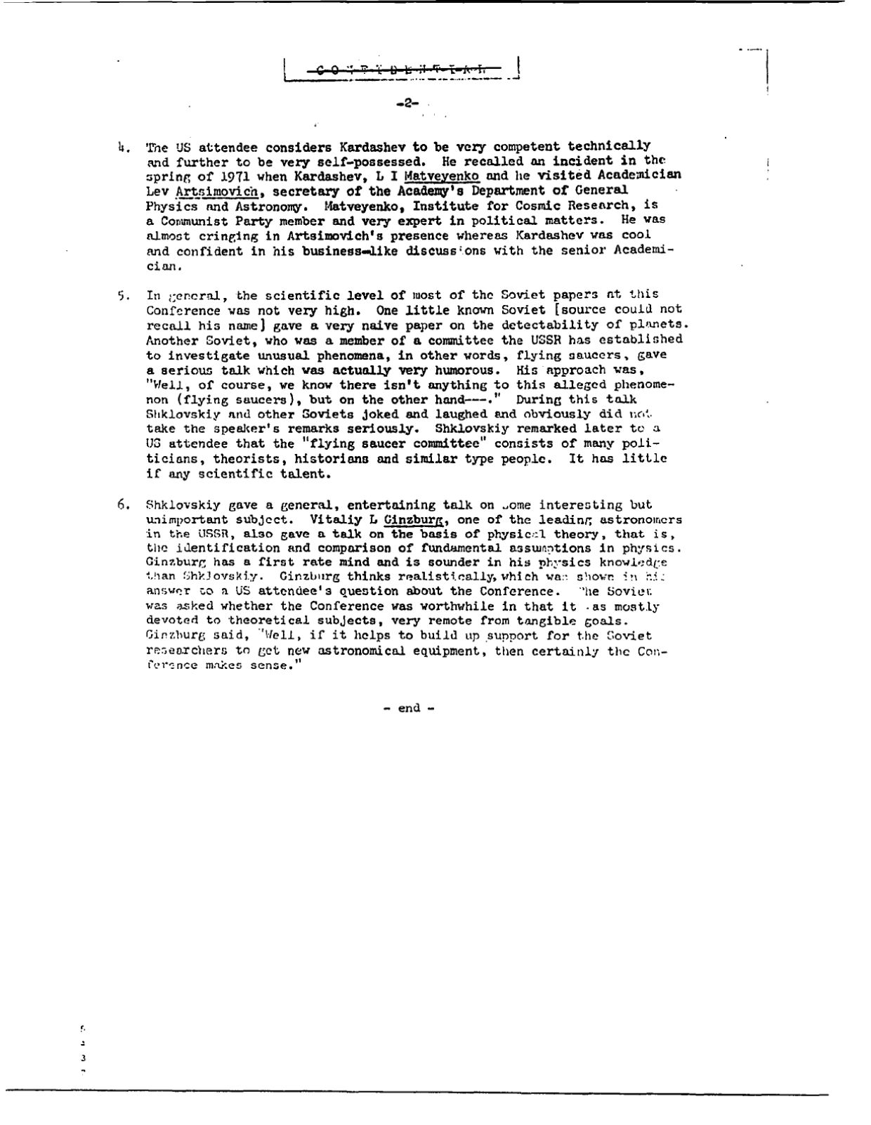 CIA-UAP-008 SPECULATIVE PAPER BY N KARDASHEV AND A SAKHAROV — page 2