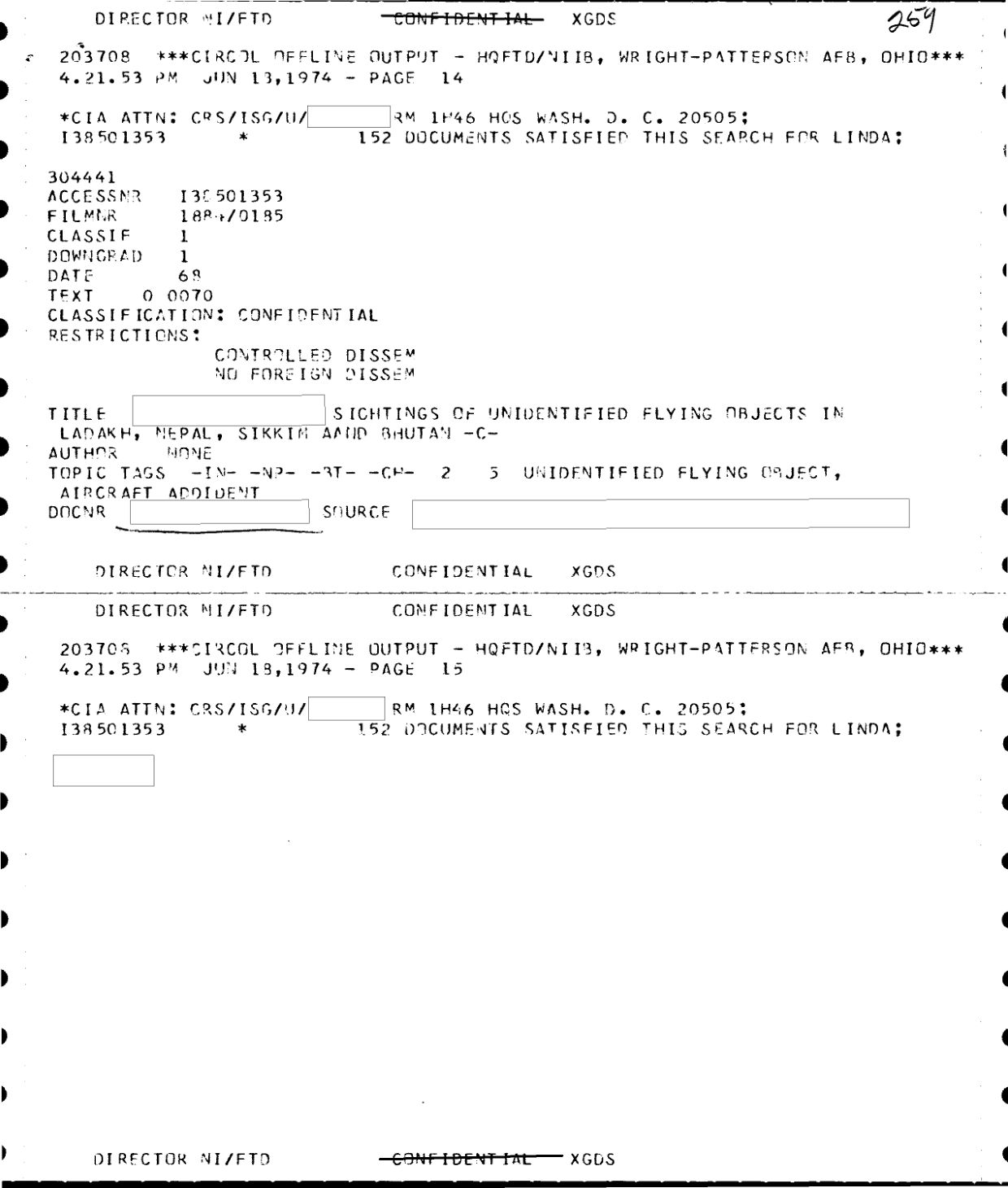 CIA-UAP-016-Sightings of Unidentified Flying Ojbects in Ladakh Nepal Sikkim and Bhutan — page 2