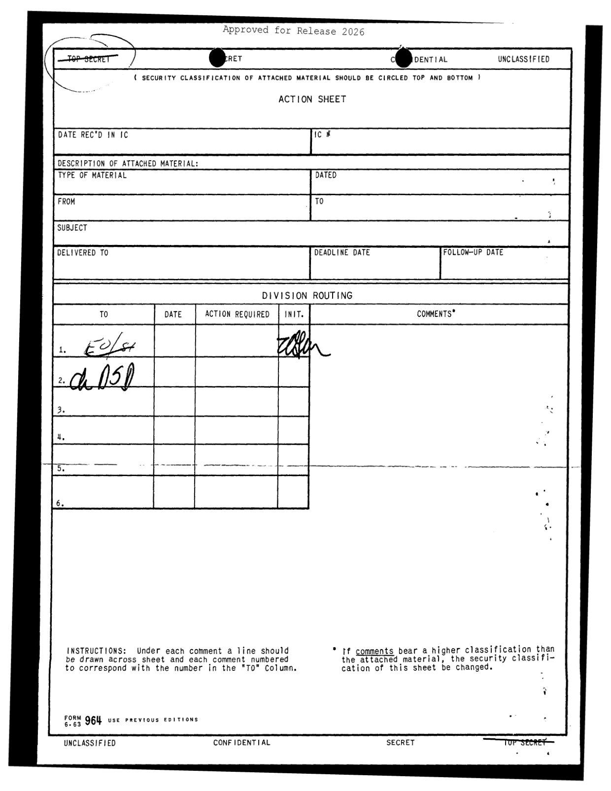 CIA-UAP-D022 Unidentified-Flying-Object-Reported-near-Puerto-Rico 1965 — page 1