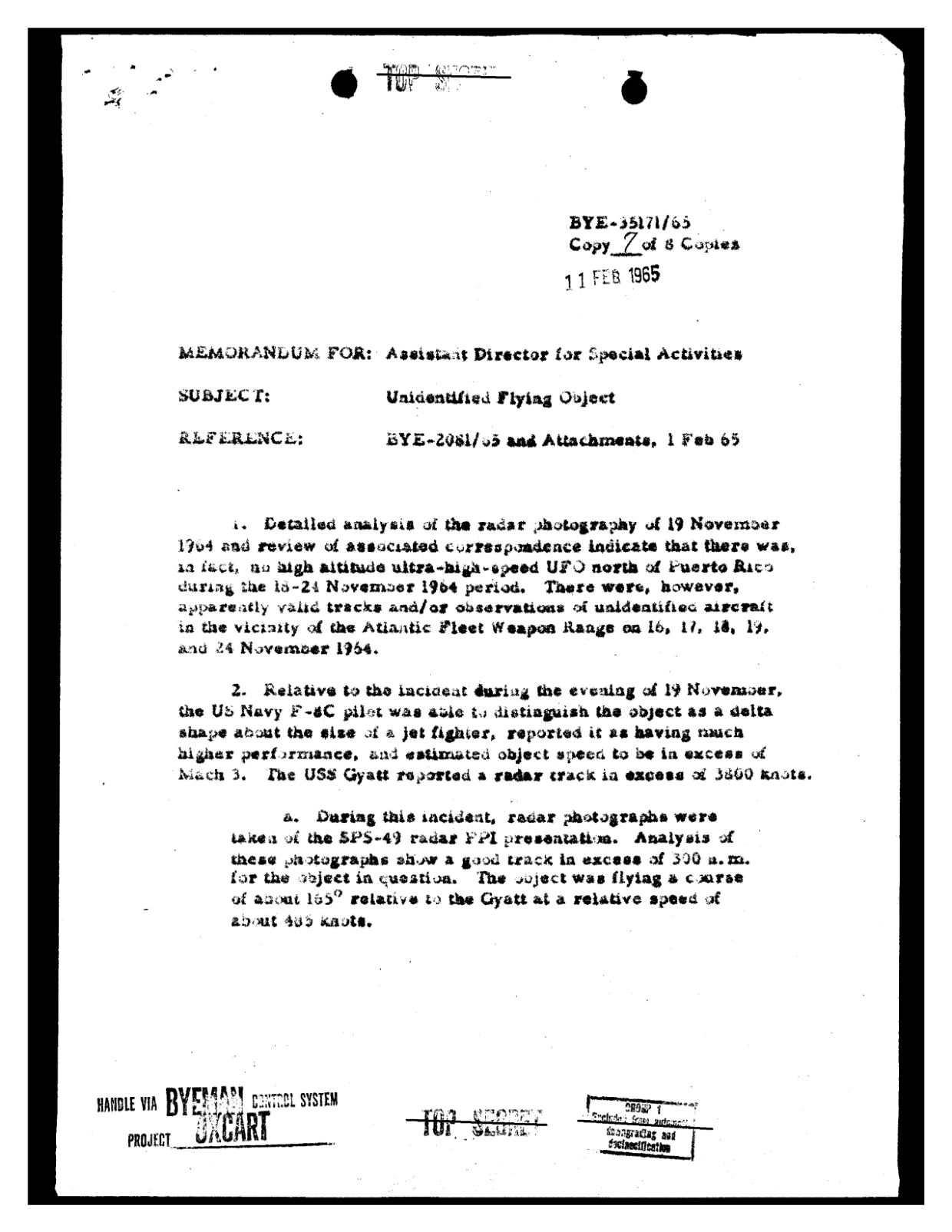 CIA-UAP-D022 Unidentified-Flying-Object-Reported-near-Puerto-Rico 1965 — page 3