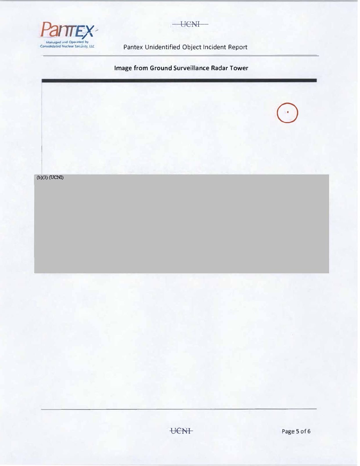DOE-UAP-D001 PANTEX Image — page 1