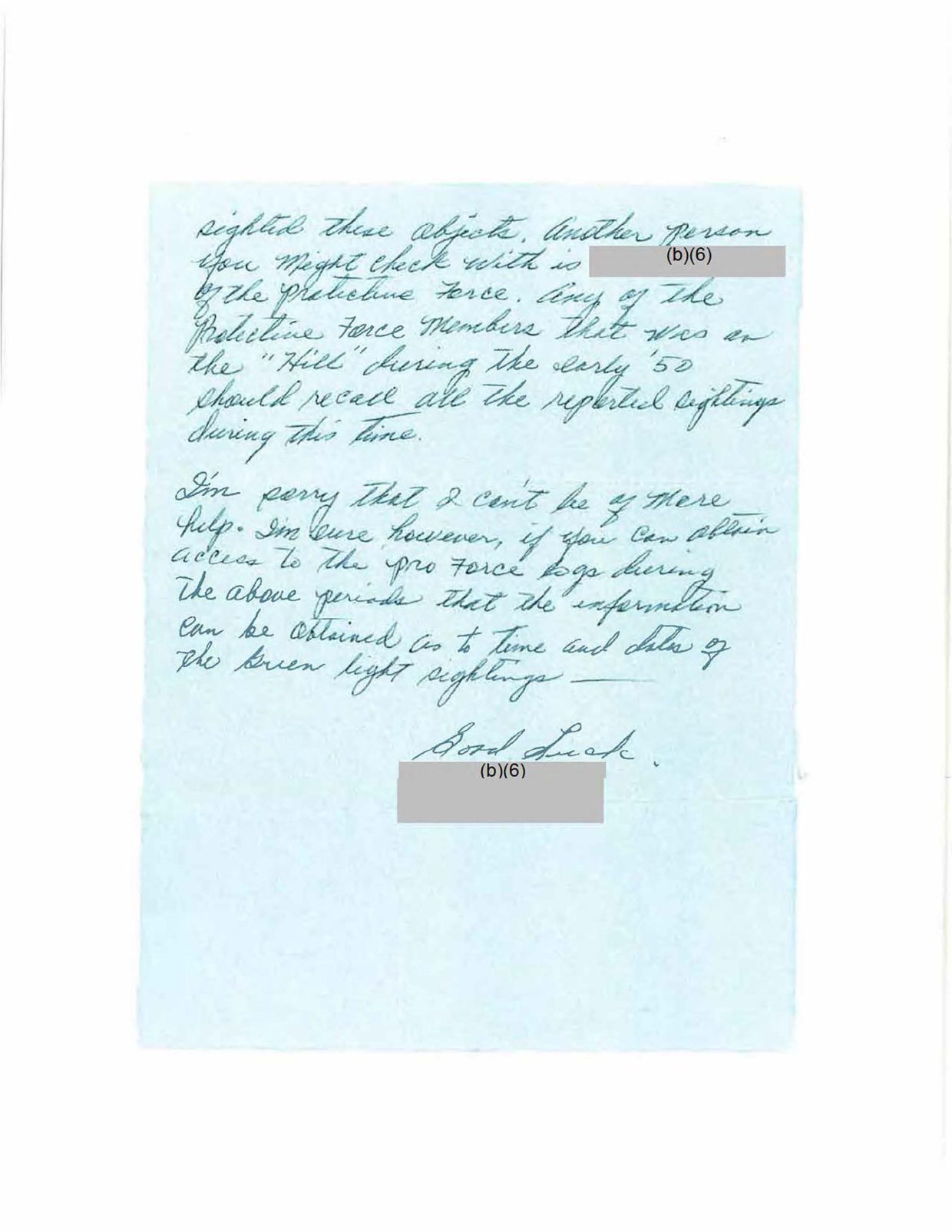 DOE-UAP-D002 JamesTuck Correspondence — page 2