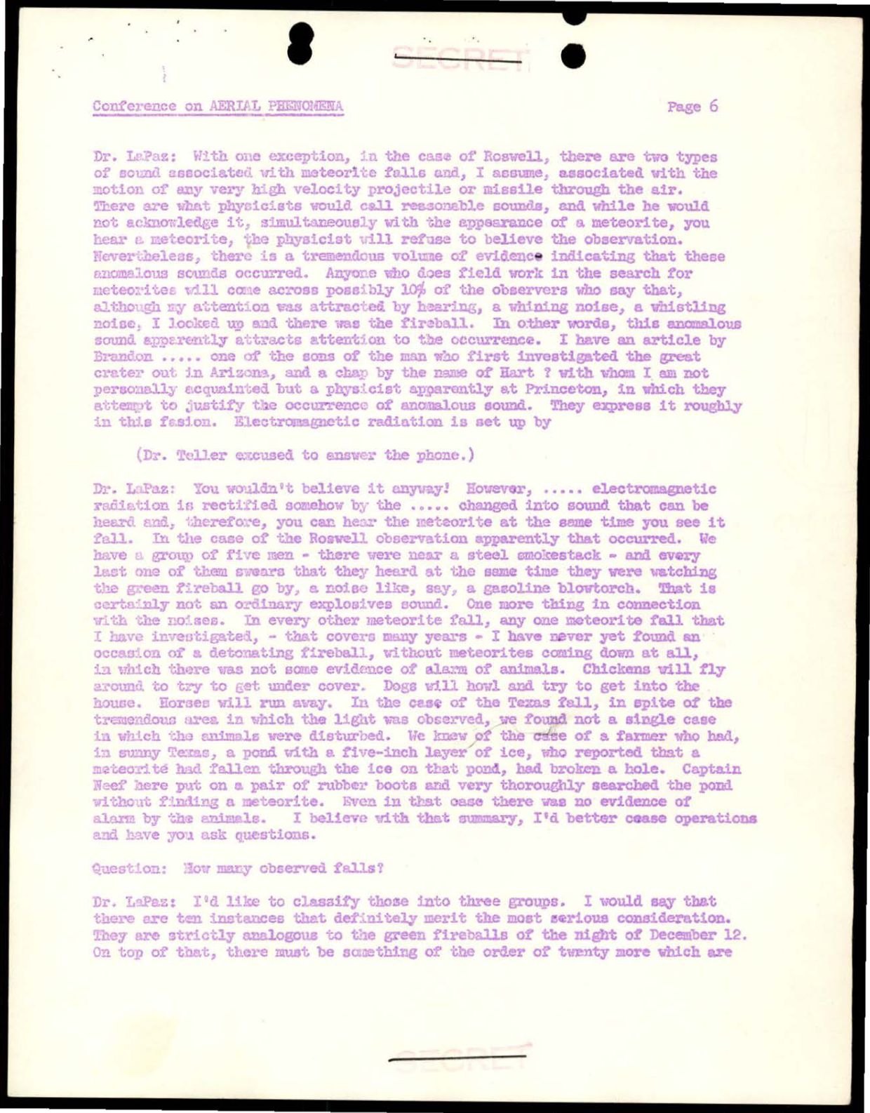 DOE-UAP-D004 Los-Alamos-Conference-on-Aerial-Phenomena 1949 — page 7