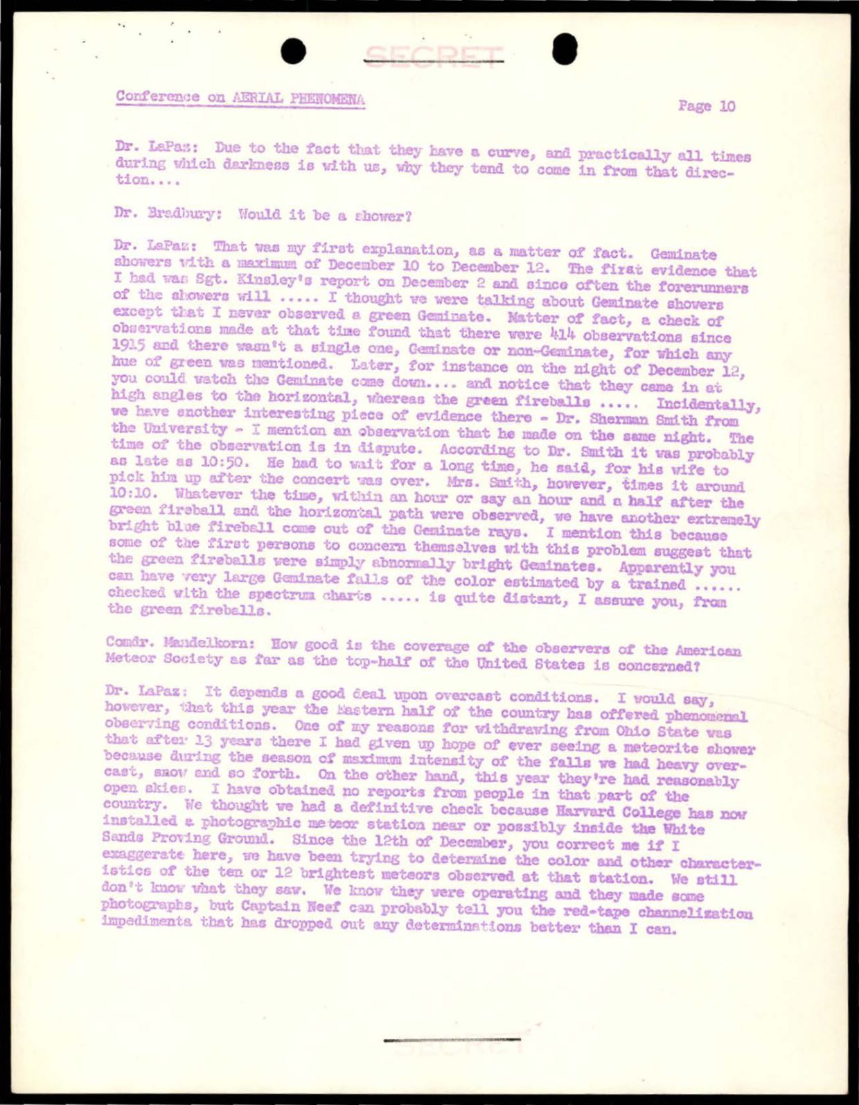 DOE-UAP-D004 Los-Alamos-Conference-on-Aerial-Phenomena 1949 — page 11