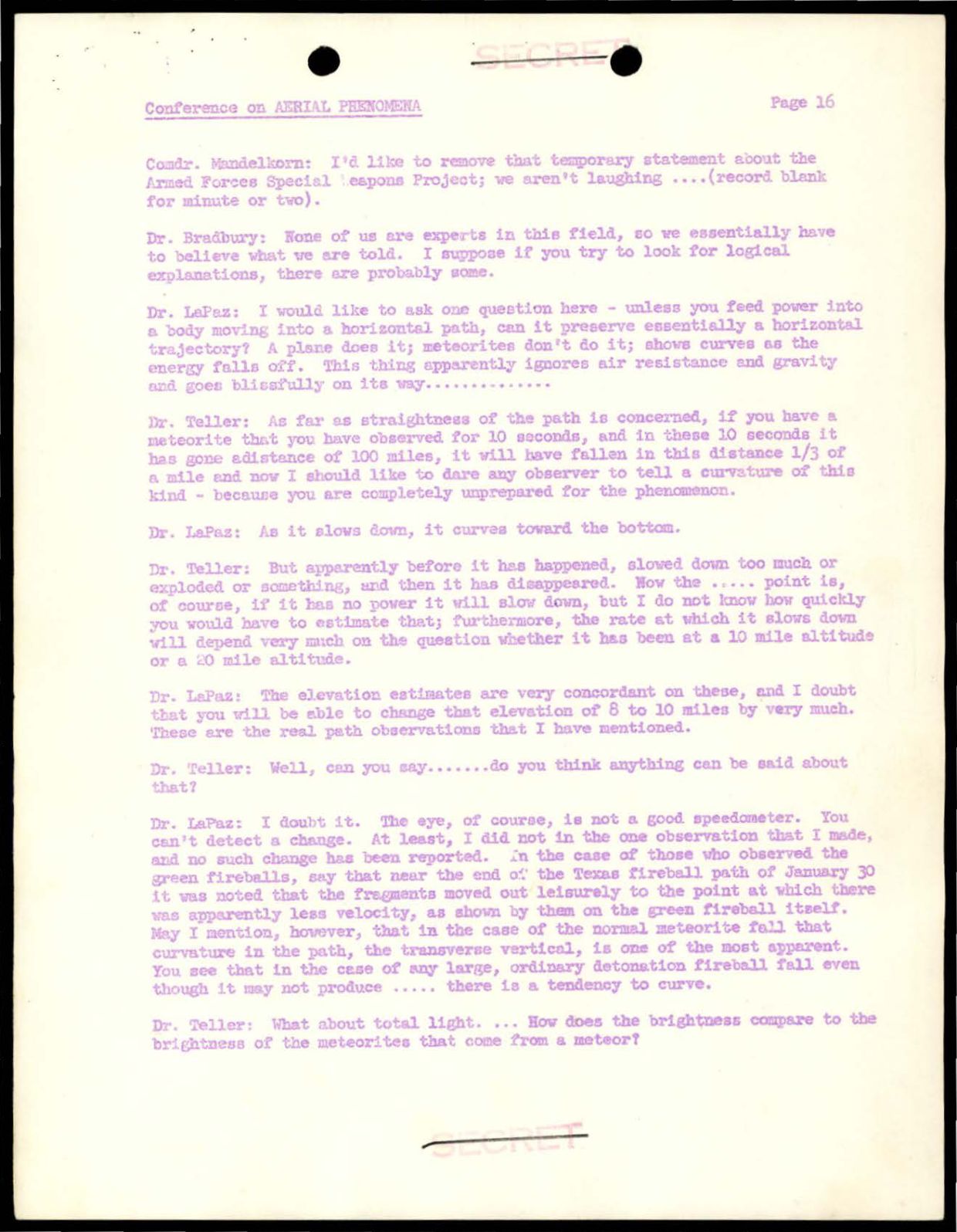 DOE-UAP-D004 Los-Alamos-Conference-on-Aerial-Phenomena 1949 — page 17