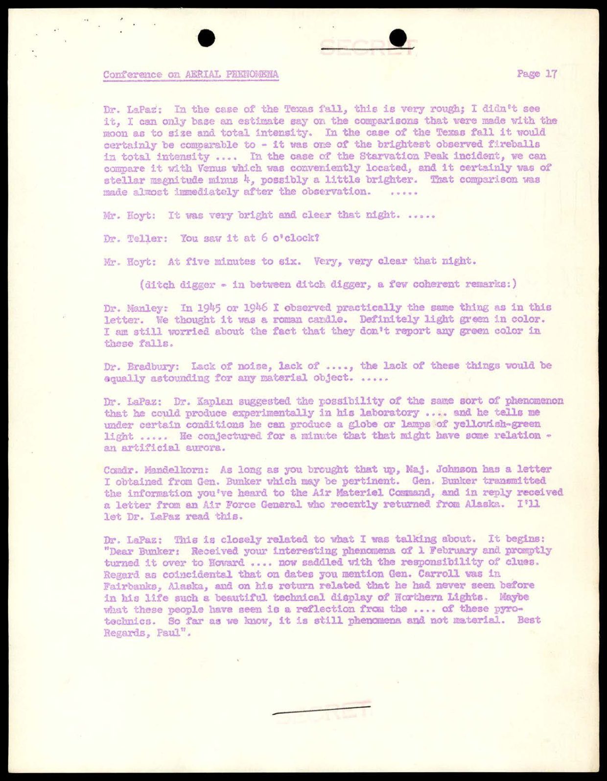 DOE-UAP-D004 Los-Alamos-Conference-on-Aerial-Phenomena 1949 — page 18
