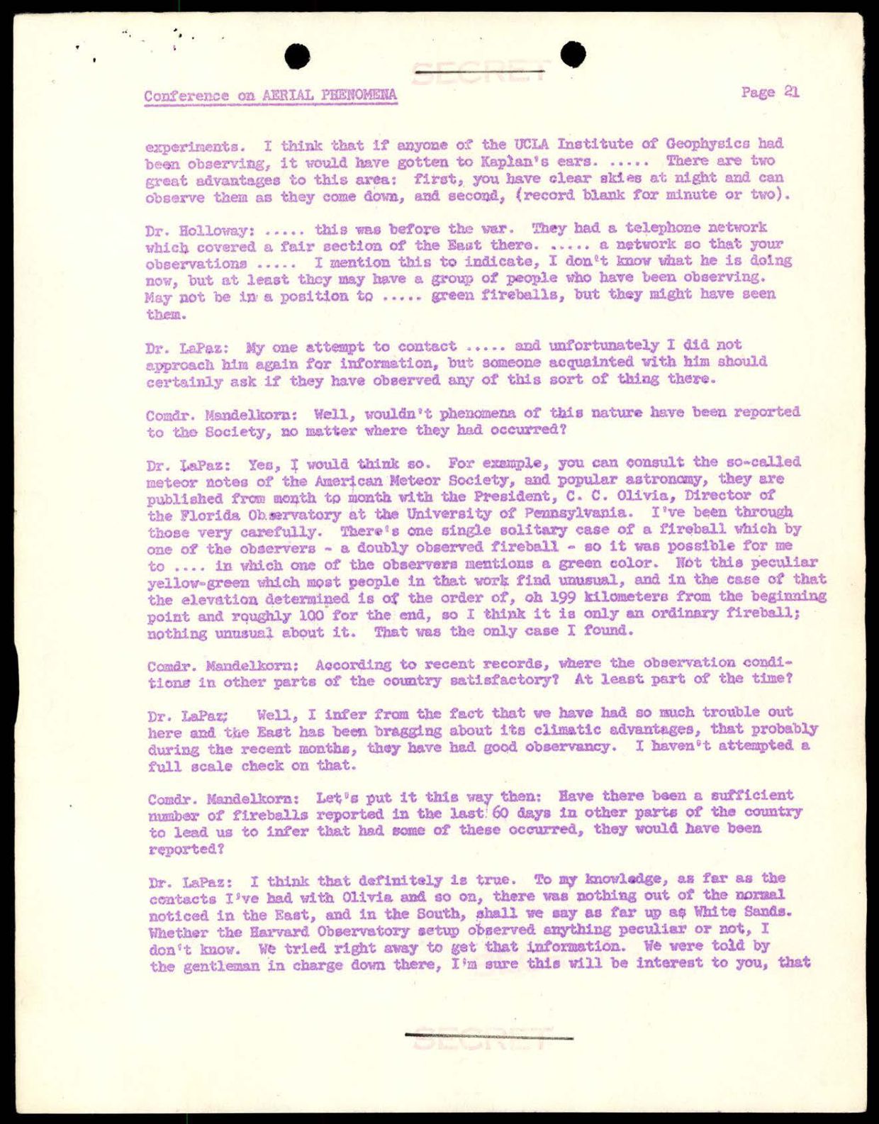 DOE-UAP-D004 Los-Alamos-Conference-on-Aerial-Phenomena 1949 — page 22