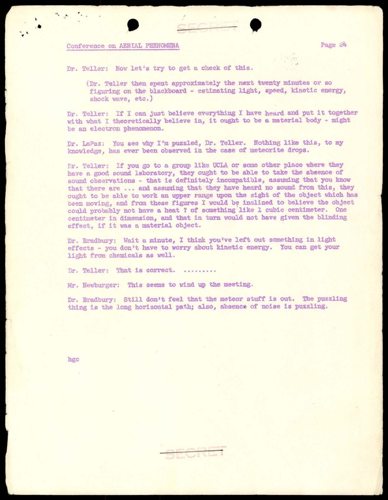 DOE-UAP-D004 Los-Alamos-Conference-on-Aerial-Phenomena 1949 — page 25