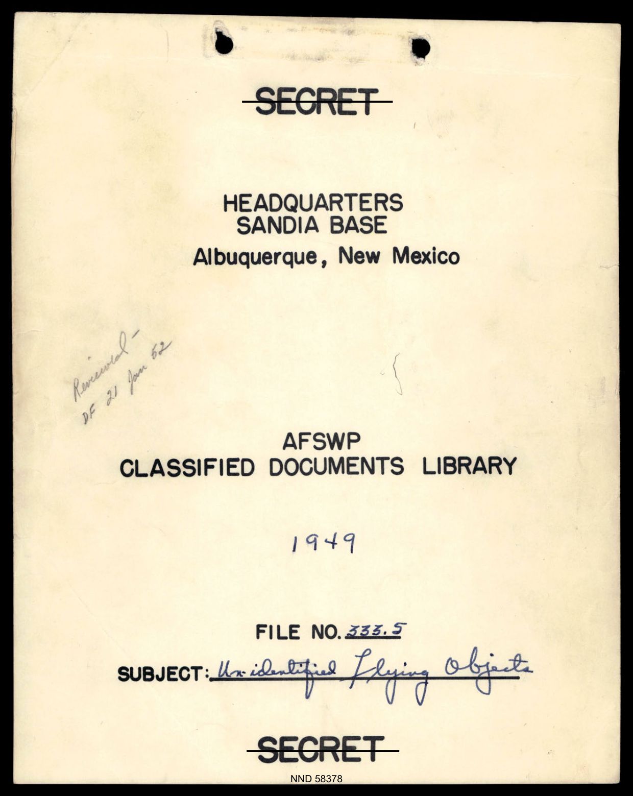 DOW-UAP-D017 General Correspondence Of Sandia — page 3