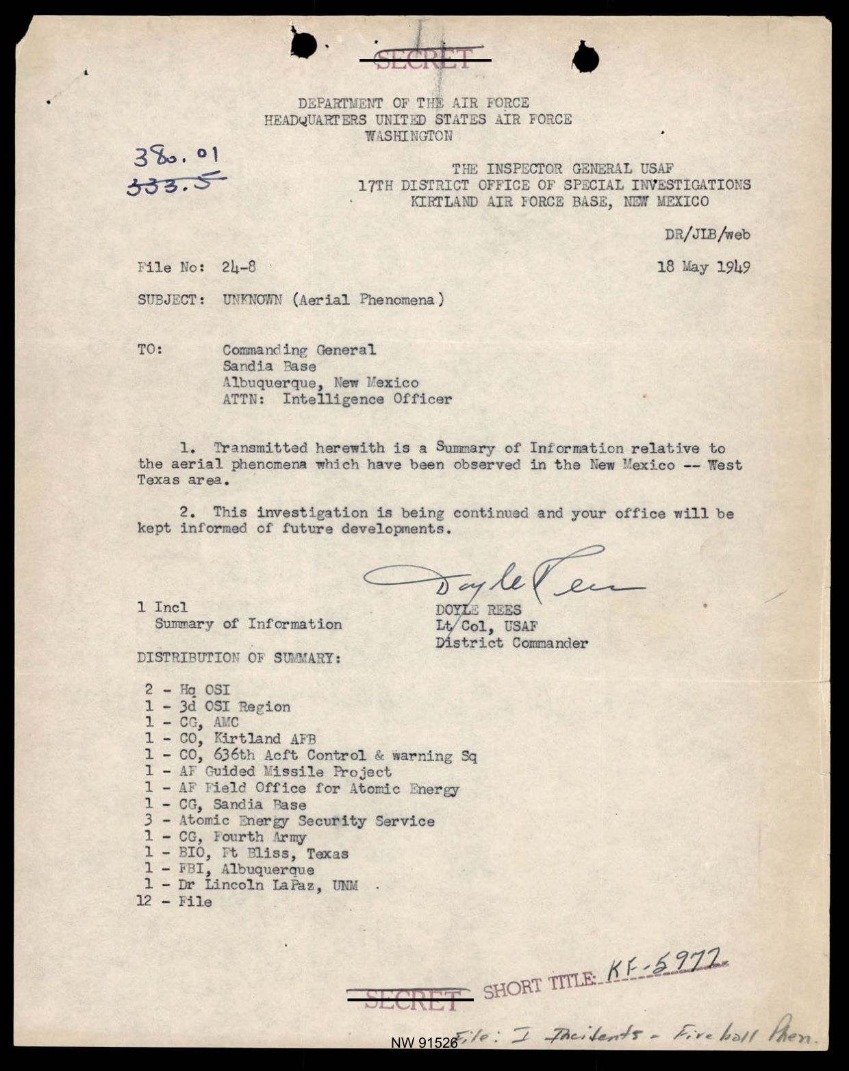DOW-UAP-D017 General Correspondence Of Sandia — page 70