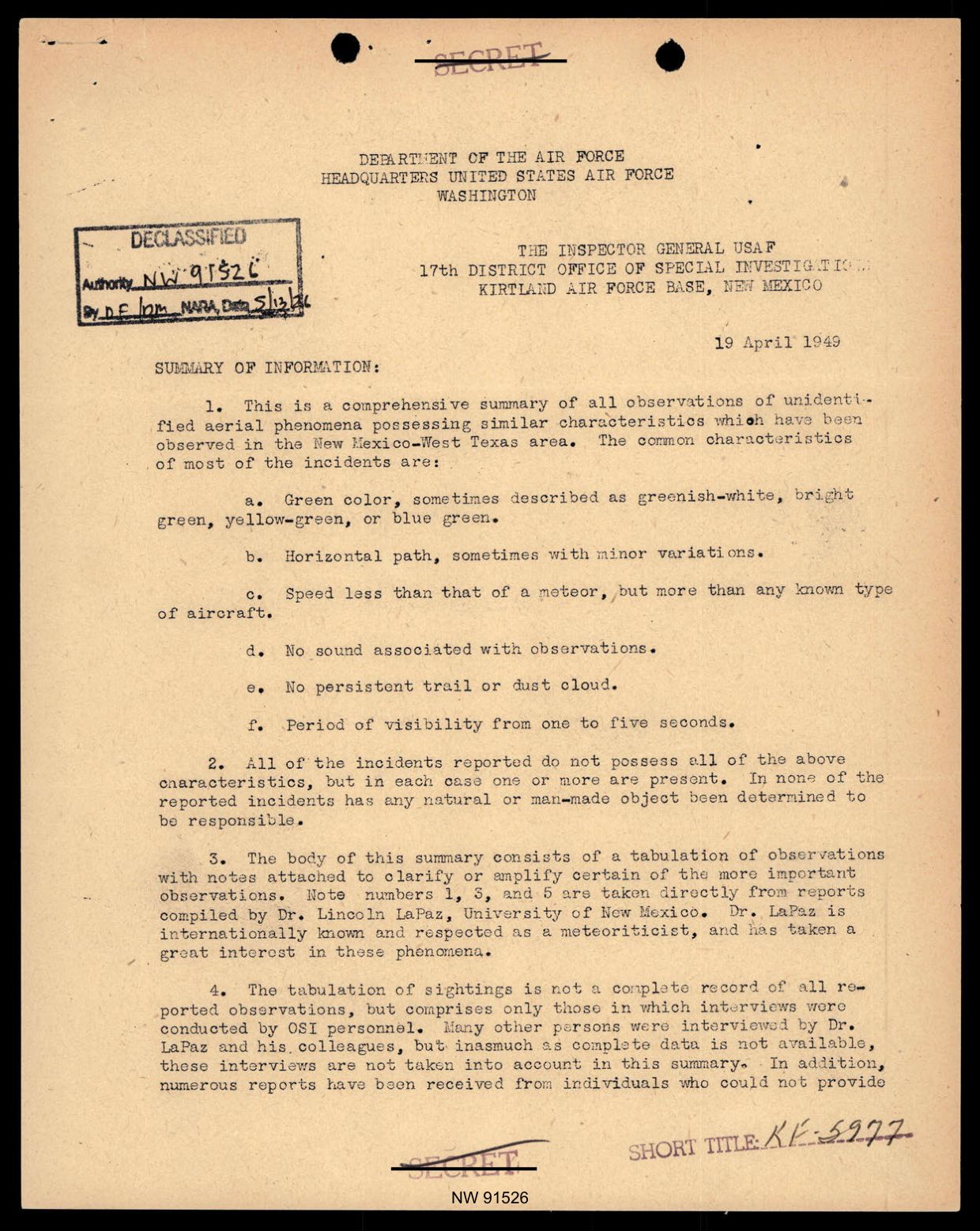 DOW-UAP-D017 General Correspondence Of Sandia — page 71