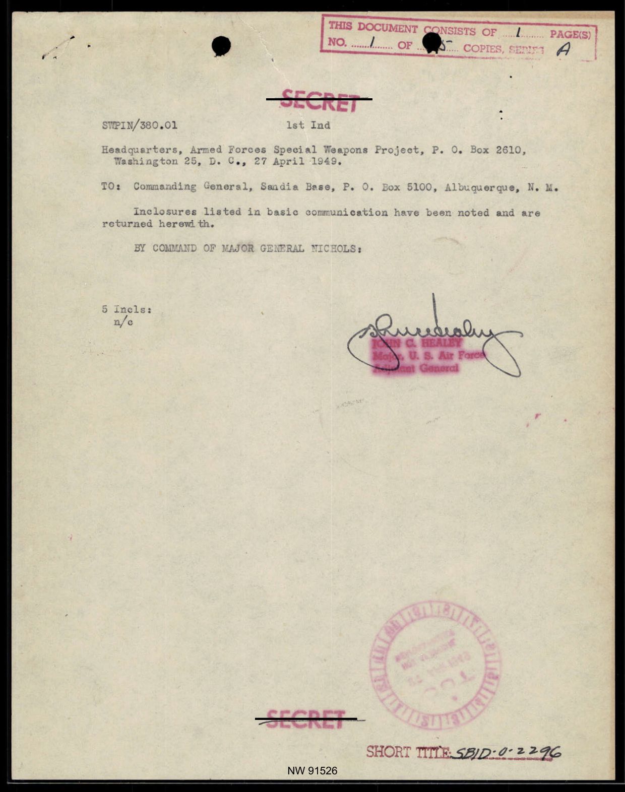 DOW-UAP-D017 General Correspondence Of Sandia — page 88