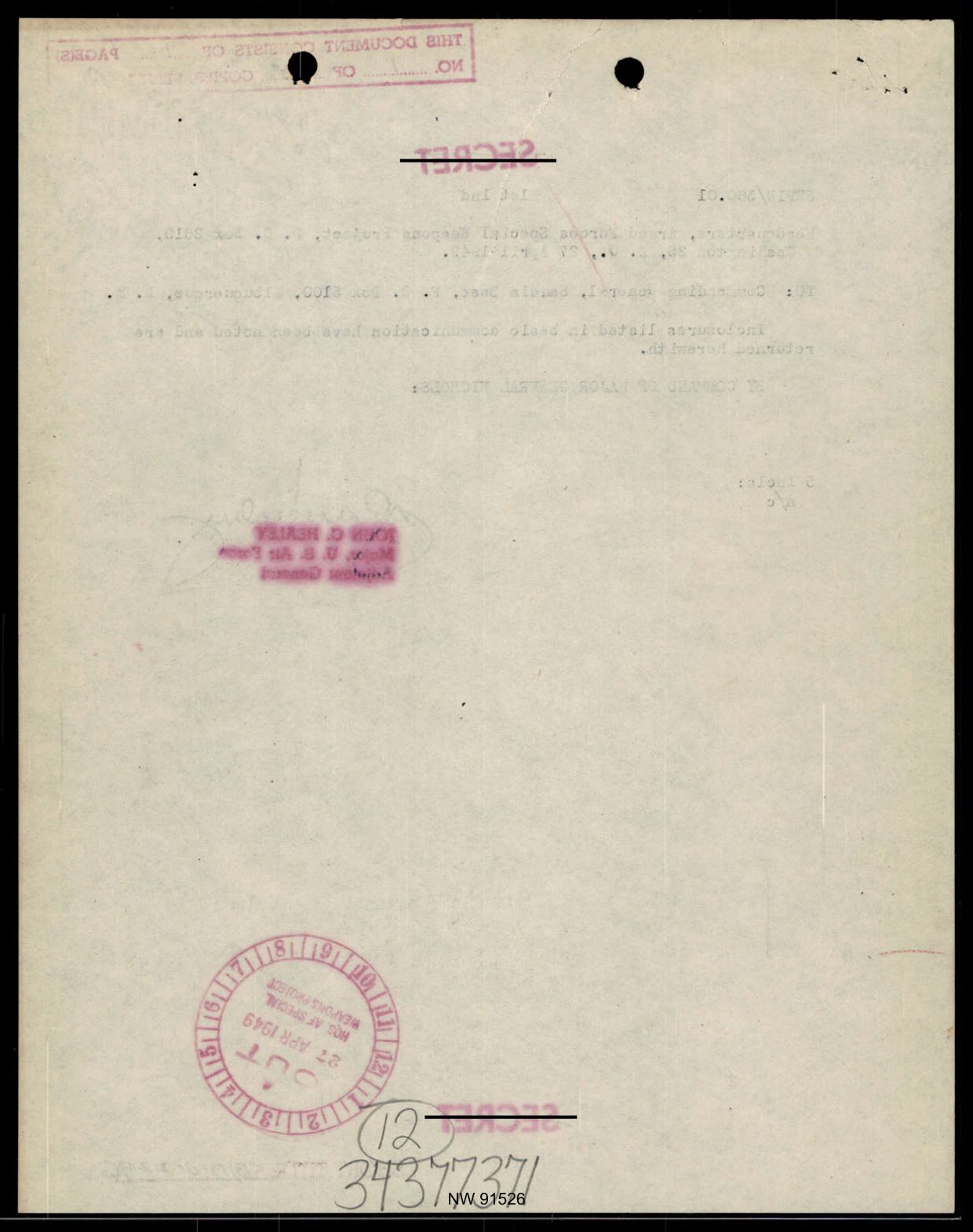 DOW-UAP-D017 General Correspondence Of Sandia — page 89