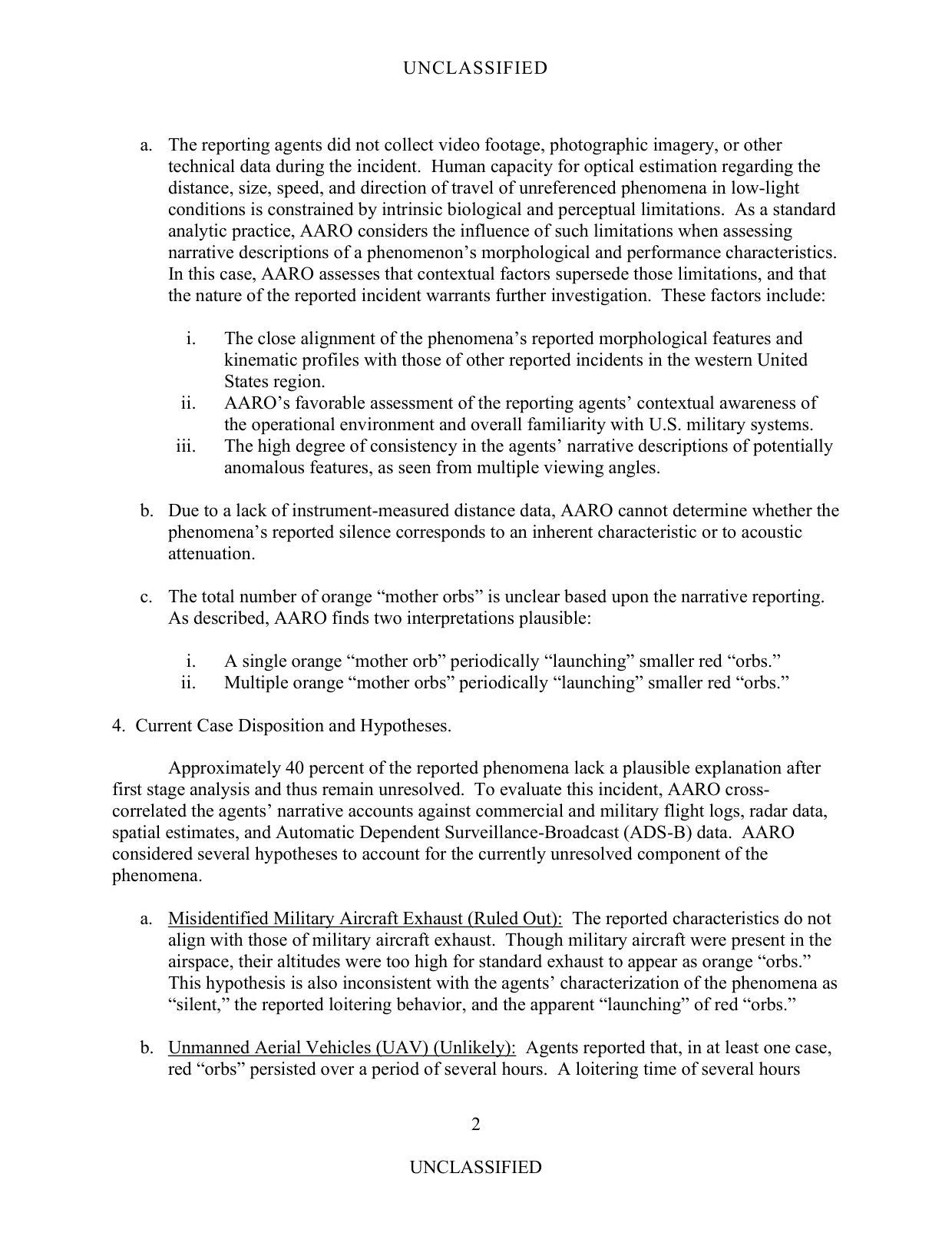 DOW-UAP-D077 Unresolved-Case-Analysis-Update Western-United-States-Event — page 2