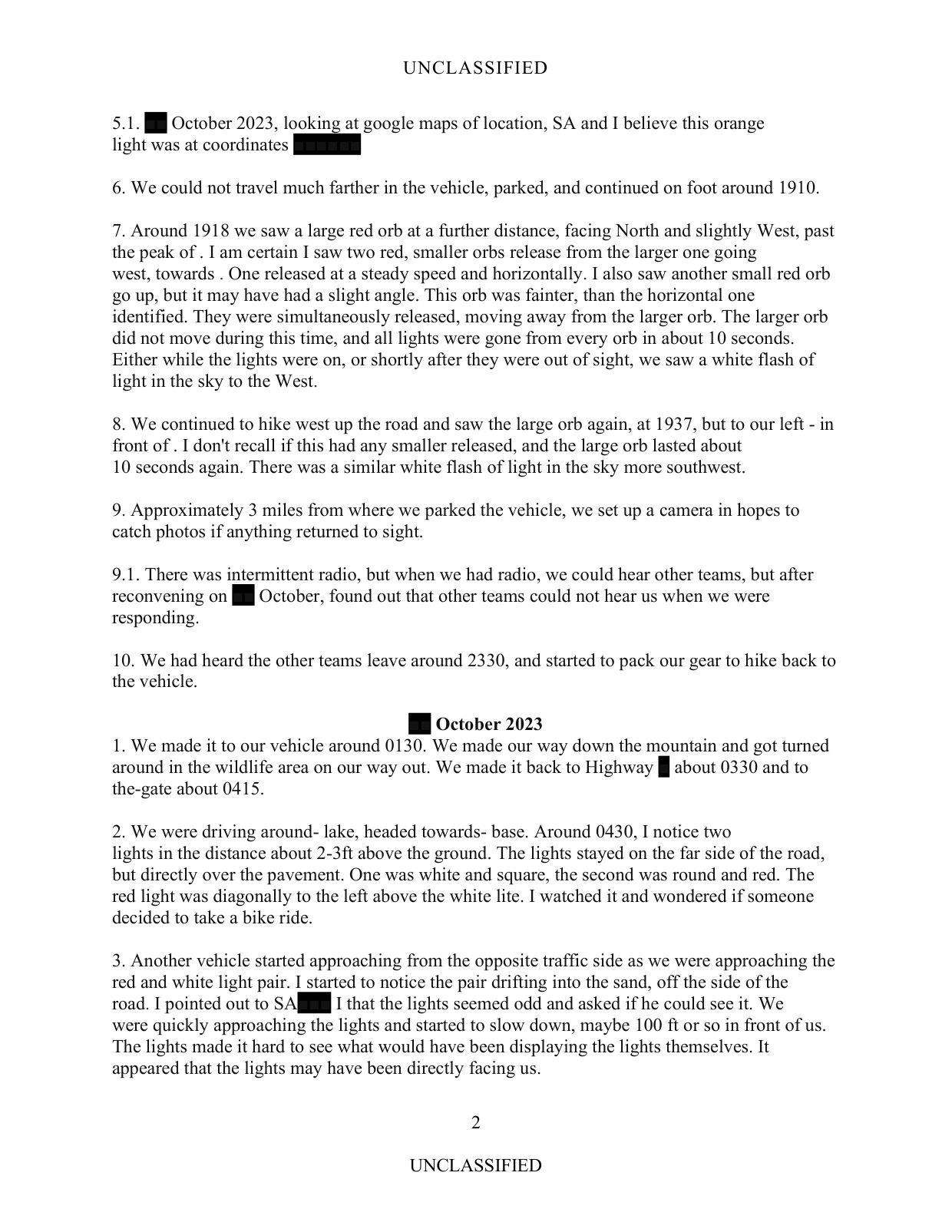 DoW-UAP-D083 Narrative-5 Western-US-Event — page 2