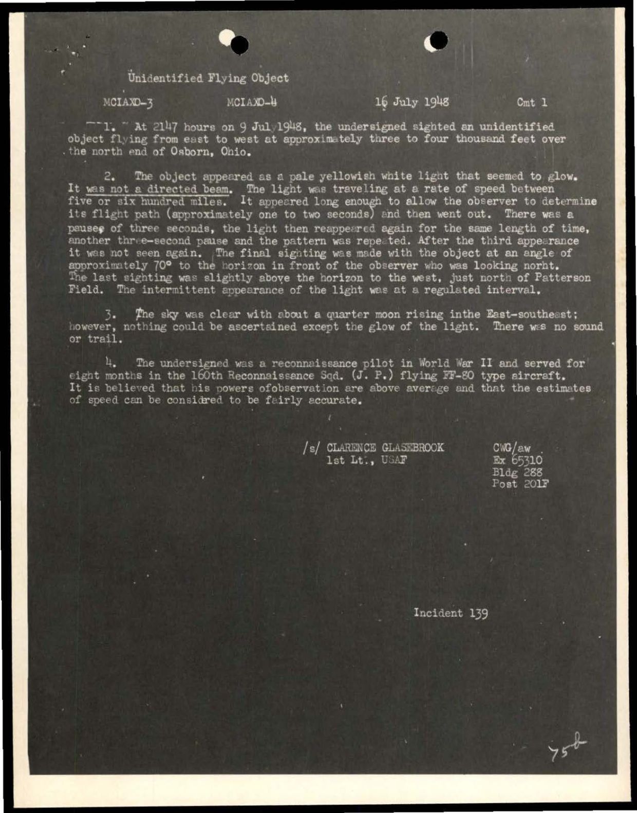 DOW-UAP-D088 US-AirForce Analysis-of-Flying-Objects-in-the-US 101-172 — page 119