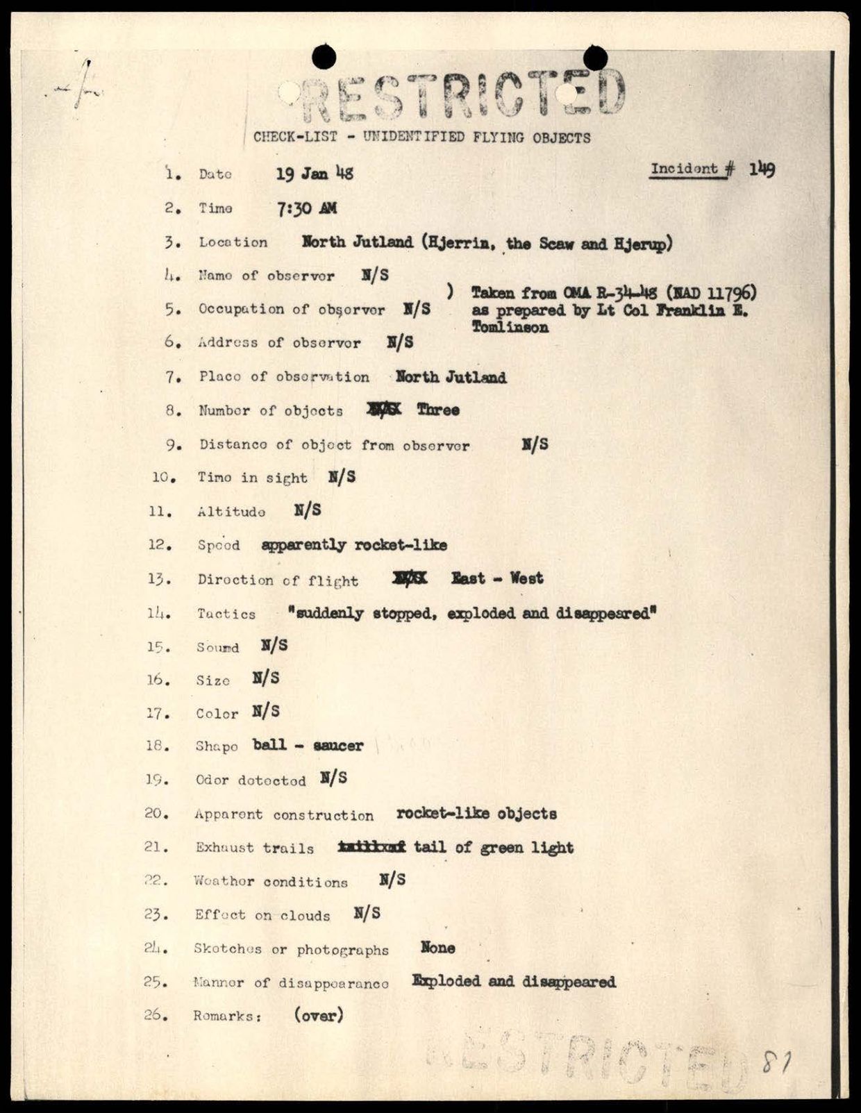 DOW-UAP-D088 US-AirForce Analysis-of-Flying-Objects-in-the-US 101-172 — page 145