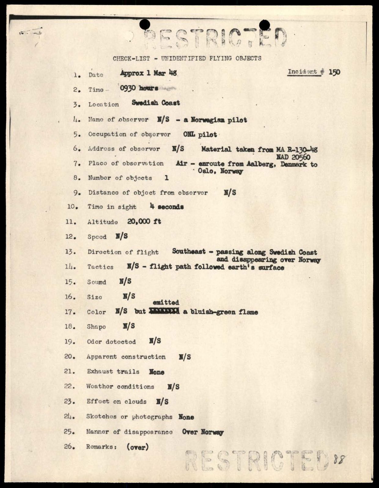 DOW-UAP-D088 US-AirForce Analysis-of-Flying-Objects-in-the-US 101-172 — page 147