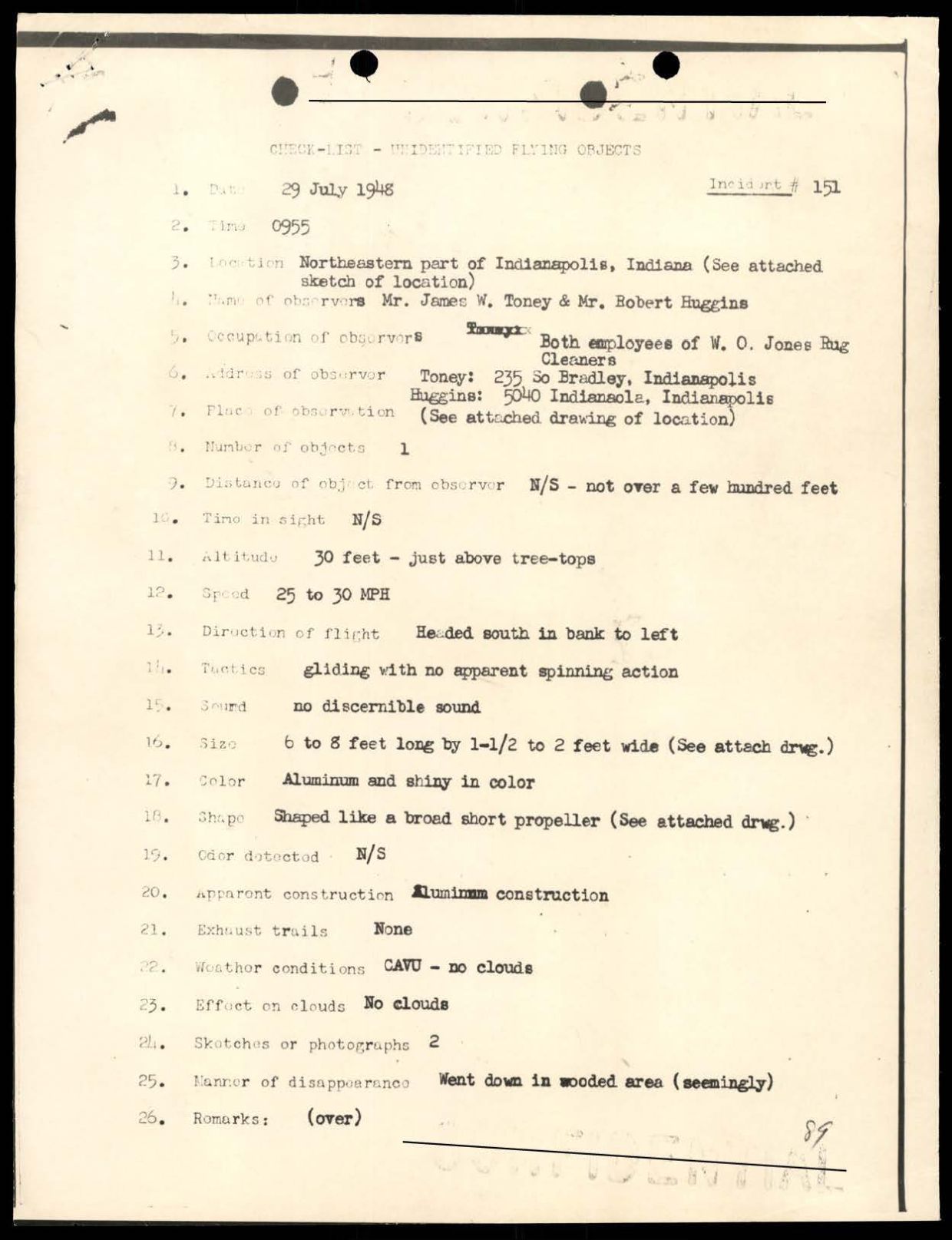 DOW-UAP-D088 US-AirForce Analysis-of-Flying-Objects-in-the-US 101-172 — page 149