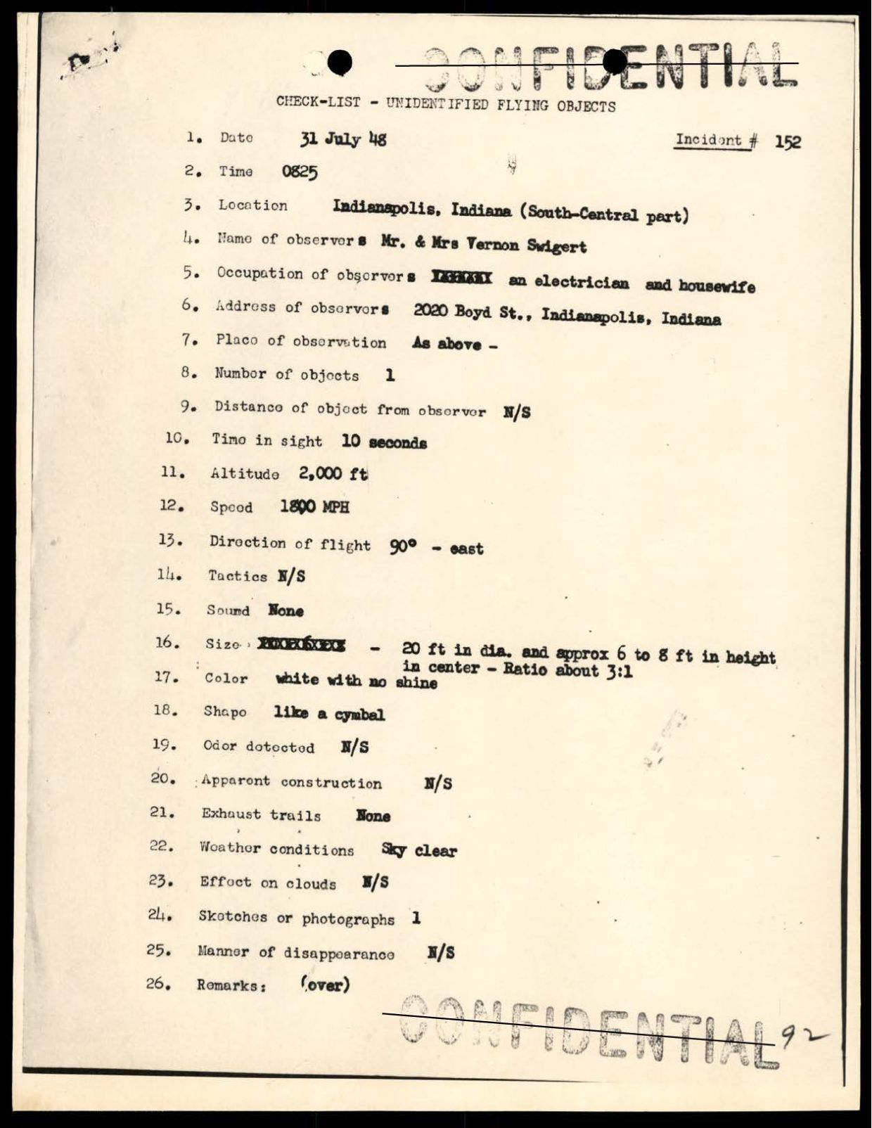 DOW-UAP-D088 US-AirForce Analysis-of-Flying-Objects-in-the-US 101-172 — page 153