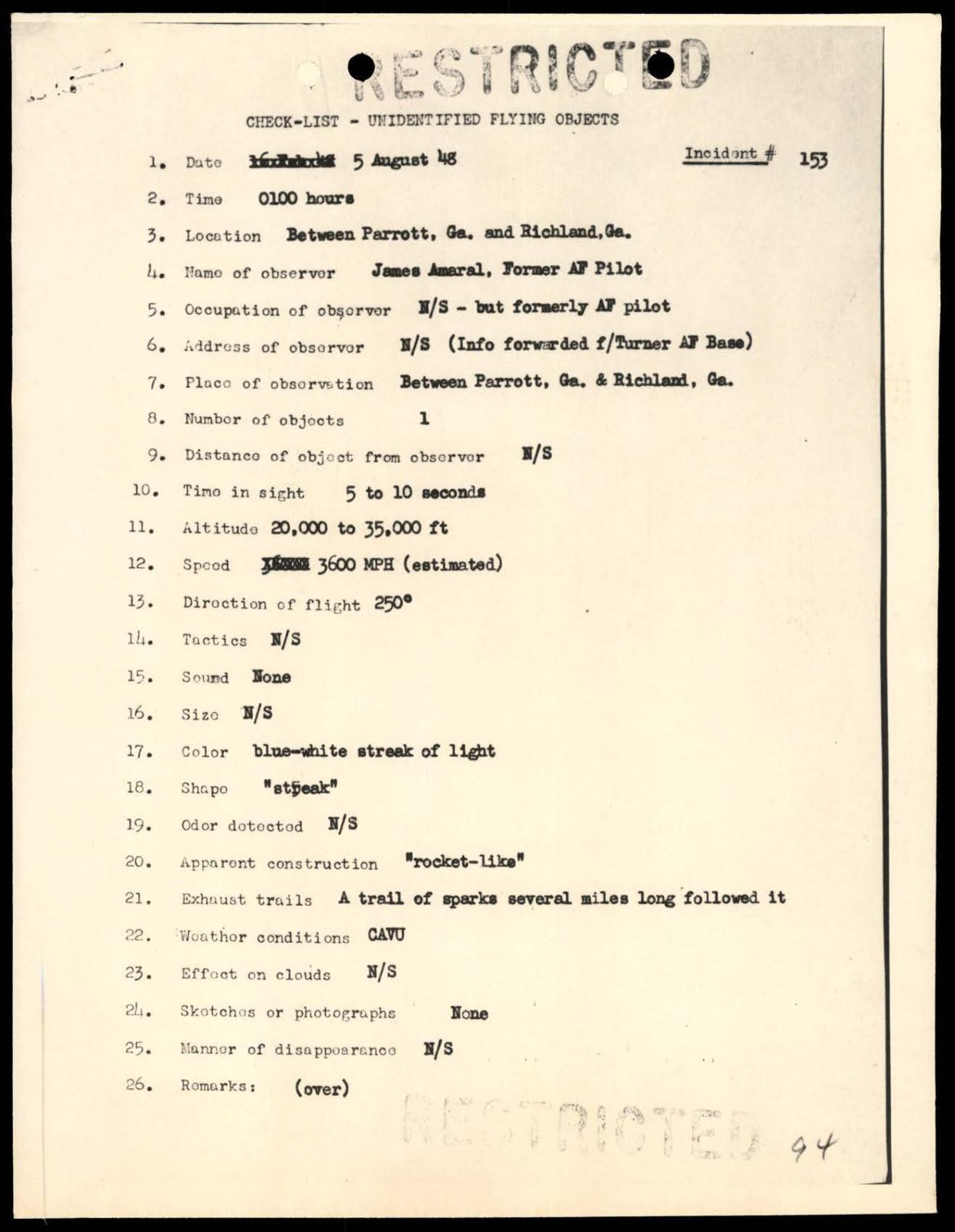 DOW-UAP-D088 US-AirForce Analysis-of-Flying-Objects-in-the-US 101-172 — page 156