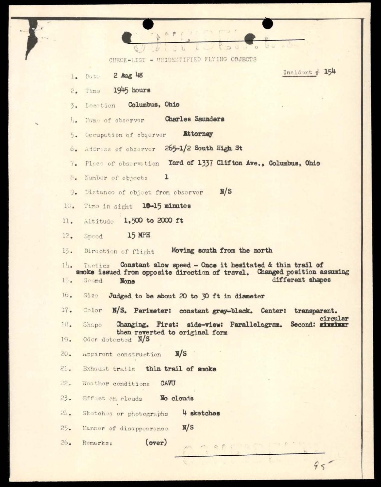 DOW-UAP-D088 US-AirForce Analysis-of-Flying-Objects-in-the-US 101-172 — page 158