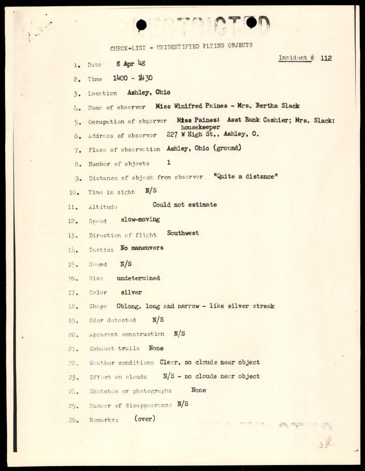 DOW-UAP-D088 US-AirForce Analysis-of-Flying-Objects-in-the-US 101-172 — page 36