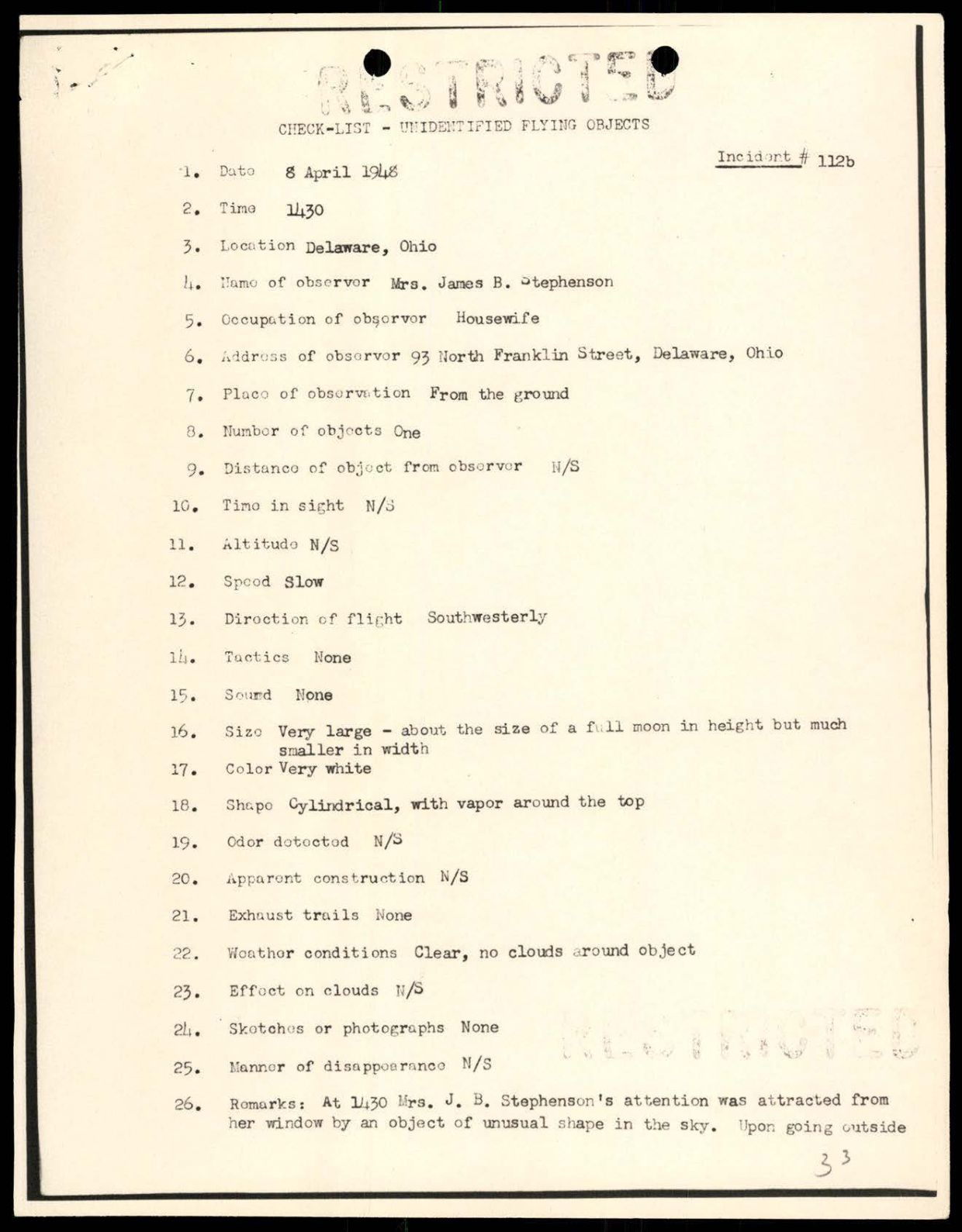 DOW-UAP-D088 US-AirForce Analysis-of-Flying-Objects-in-the-US 101-172 — page 40