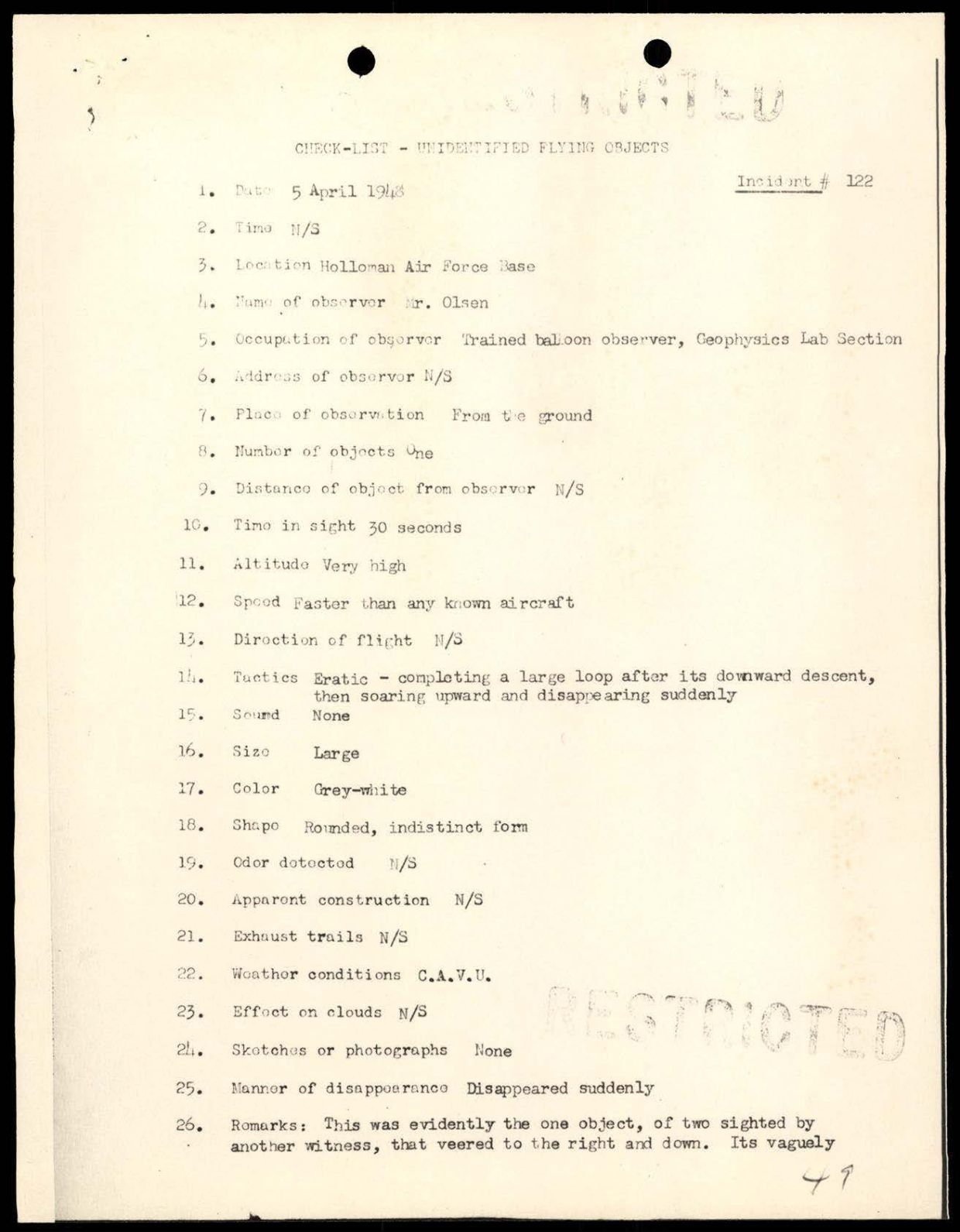 DOW-UAP-D088 US-AirForce Analysis-of-Flying-Objects-in-the-US 101-172 — page 74