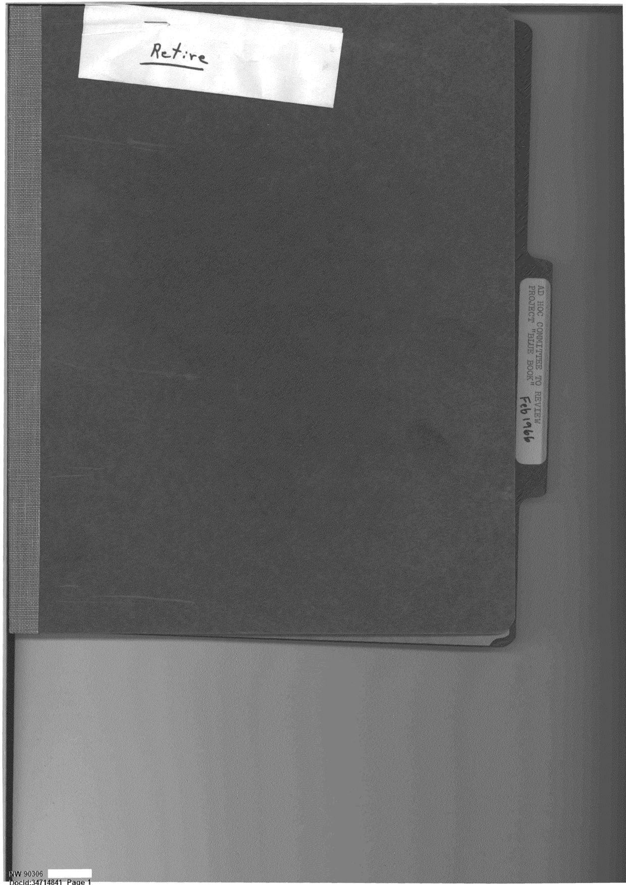 DOW-UAP-D092 DAF-Committee-to-Review-Project-Bluebook 1966-1967 — page 1