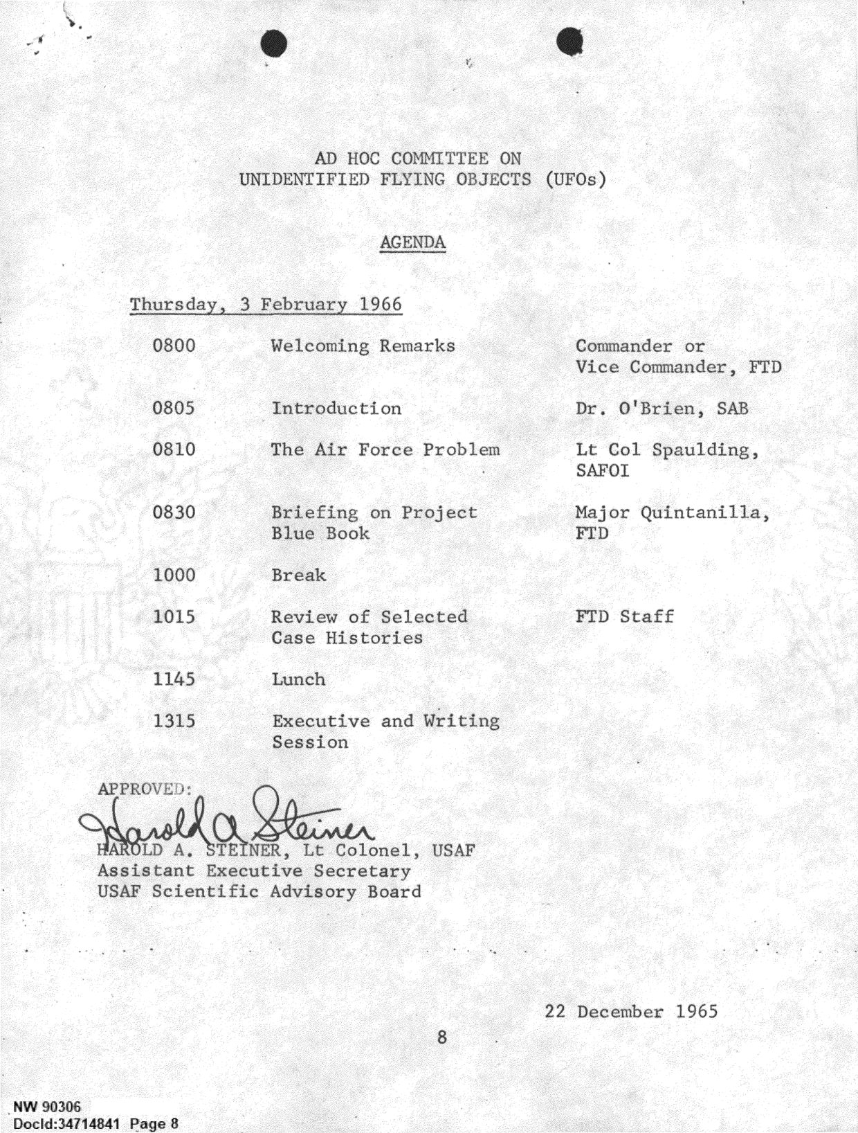 DOW-UAP-D092 DAF-Committee-to-Review-Project-Bluebook 1966-1967 — page 8