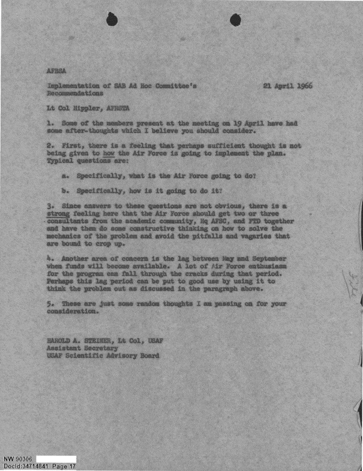 DOW-UAP-D092 DAF-Committee-to-Review-Project-Bluebook 1966-1967 — page 17
