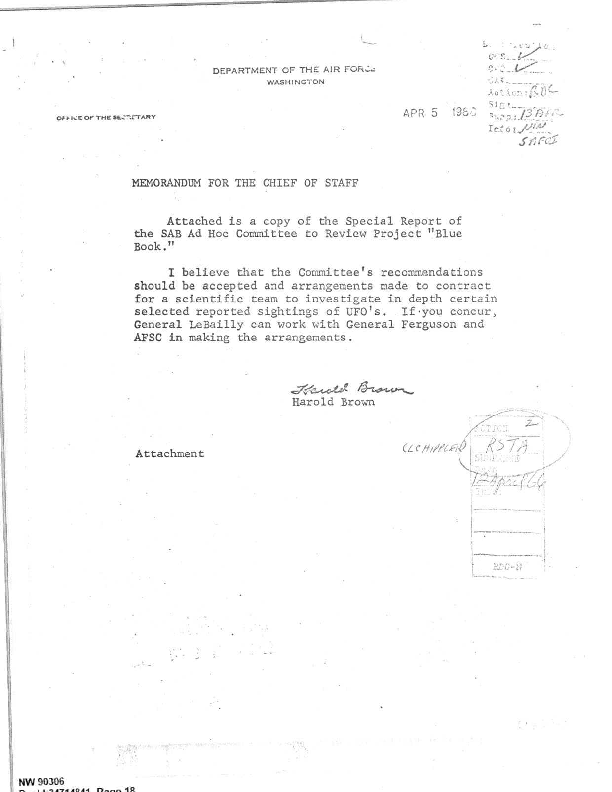 DOW-UAP-D092 DAF-Committee-to-Review-Project-Bluebook 1966-1967 — page 18
