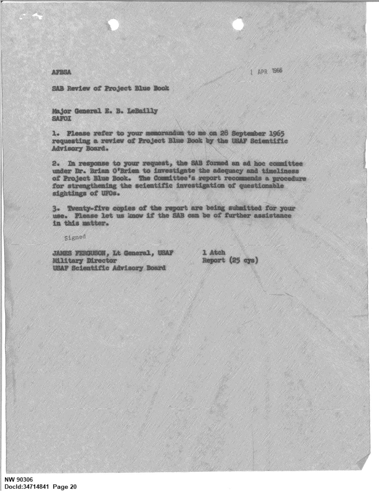 DOW-UAP-D092 DAF-Committee-to-Review-Project-Bluebook 1966-1967 — page 20