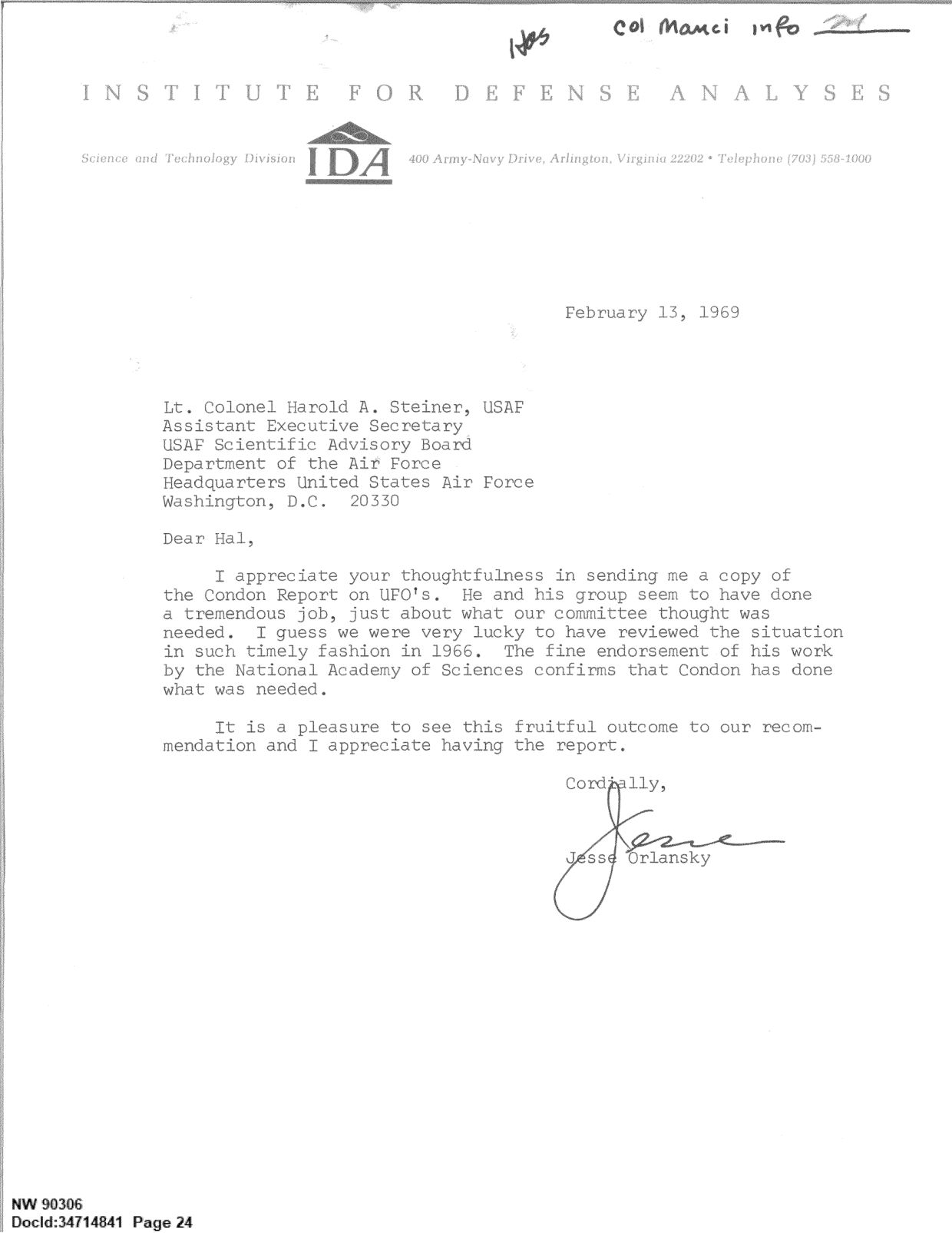DOW-UAP-D092 DAF-Committee-to-Review-Project-Bluebook 1966-1967 — page 24
