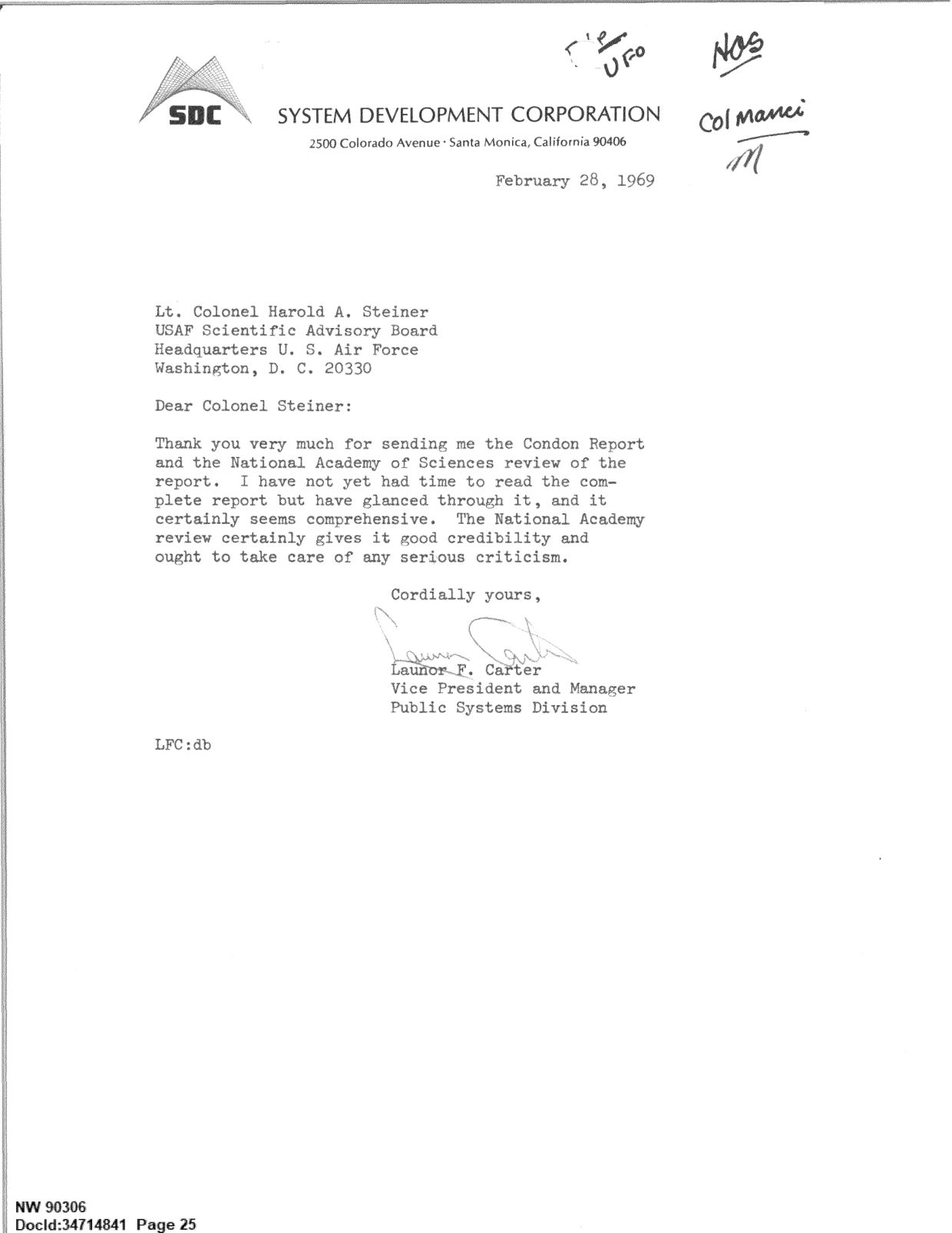 DOW-UAP-D092 DAF-Committee-to-Review-Project-Bluebook 1966-1967 — page 25