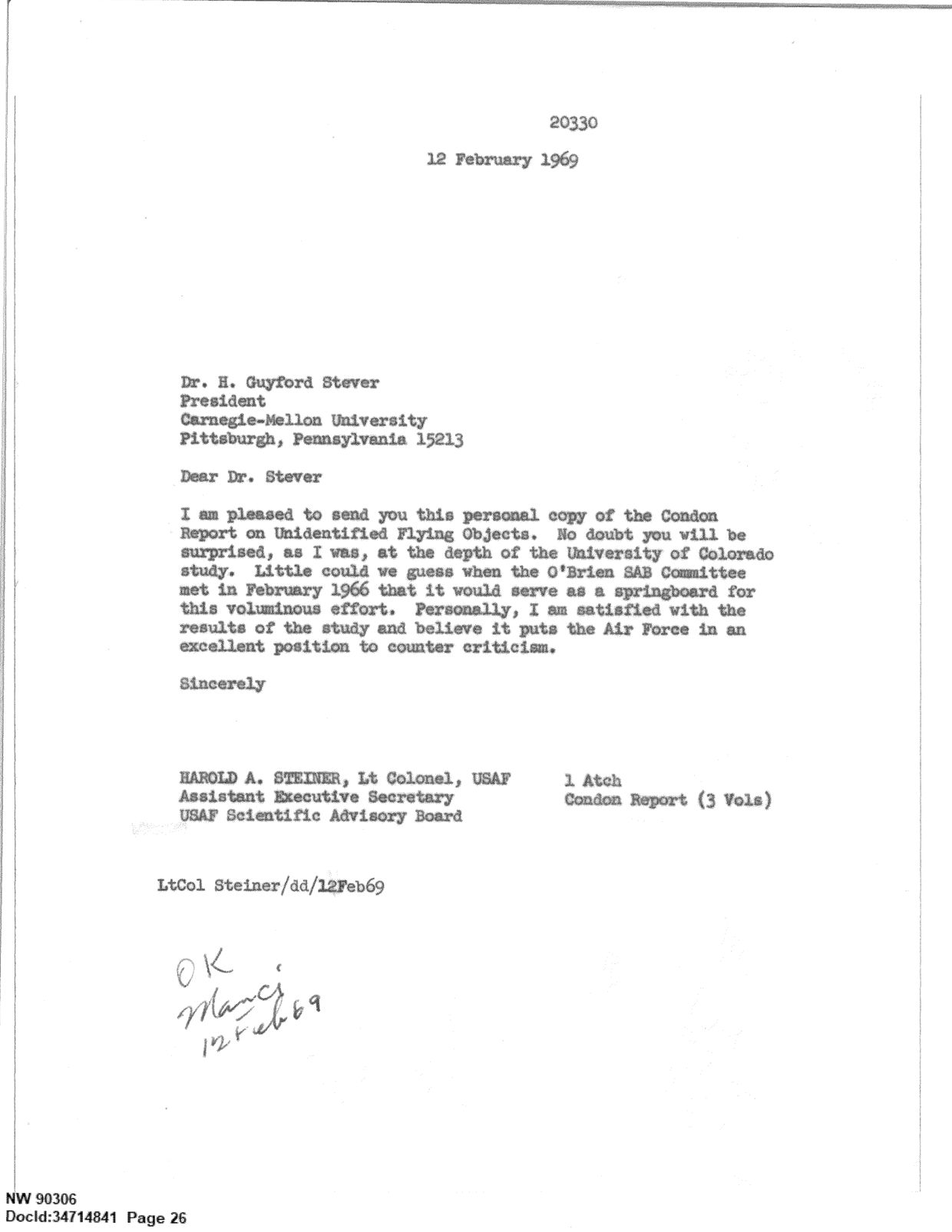 DOW-UAP-D092 DAF-Committee-to-Review-Project-Bluebook 1966-1967 — page 26