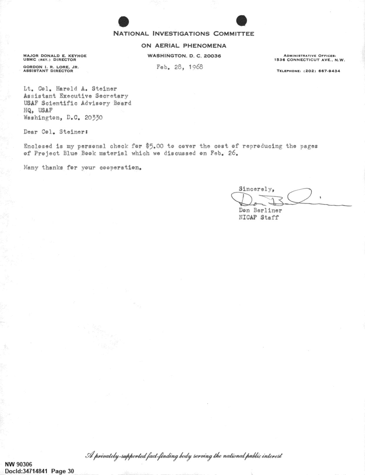 DOW-UAP-D092 DAF-Committee-to-Review-Project-Bluebook 1966-1967 — page 30